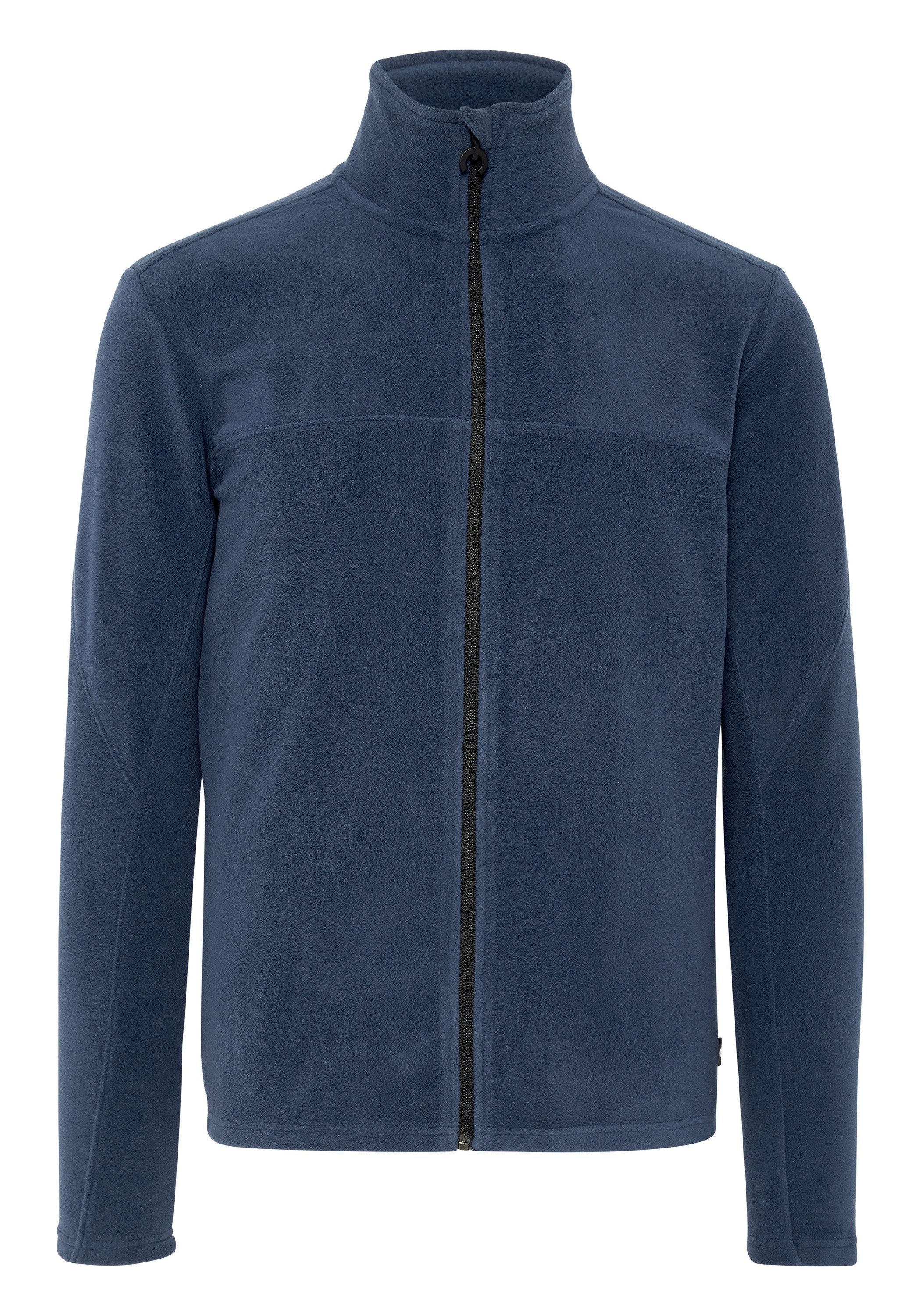 Beliebt 100 % Chiemsee Fleecejacke Fleece-Jacke im mit Jumper-Motiv Basic-Stil dunkel 1 blau