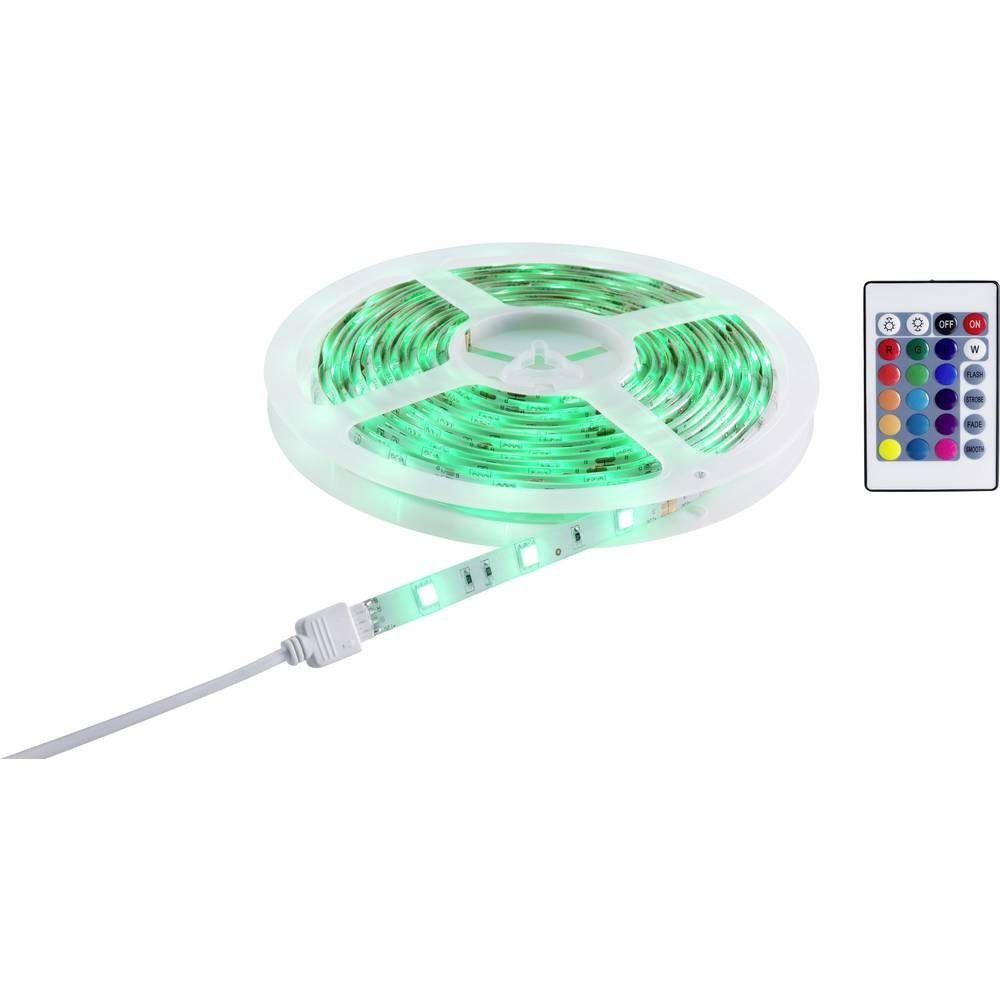Sygonix LED Stripe LED-Streifen-Komplettset, kürzbar, mit Fernbedienung, selbstklebend, flexibel, dimmbar