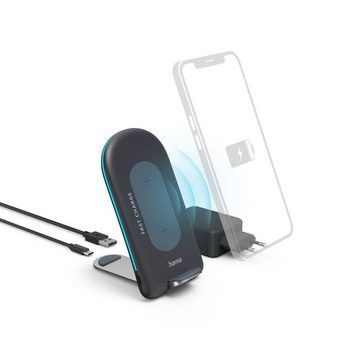 Hama Wireless Charger Set QIFC15S 15W kabellose Smartphone Ladestation Smartphone-Ladegerät
