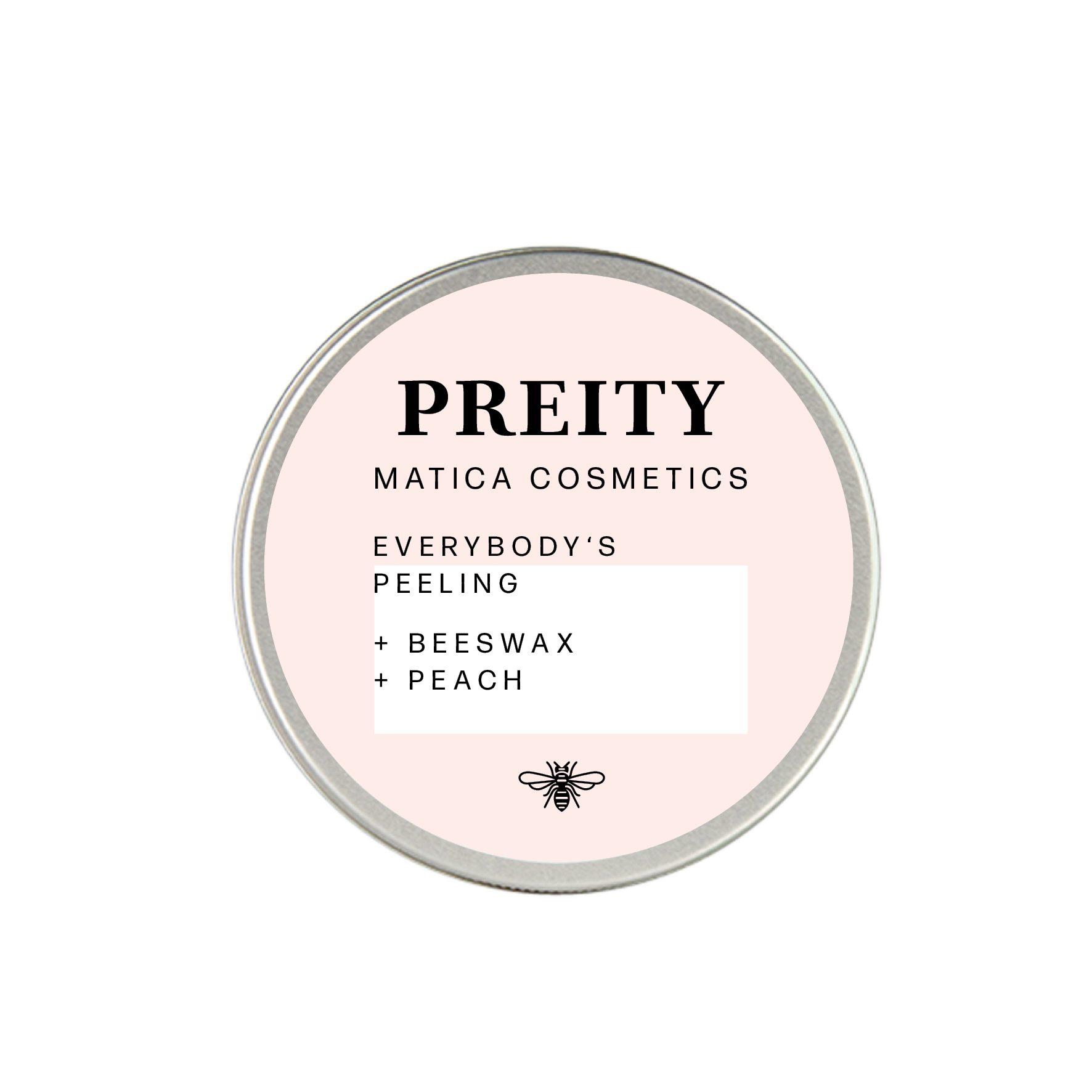 Pfirsich Scrub ; - Preity Cosmetics Peeling Körperpeeling Body Matica
