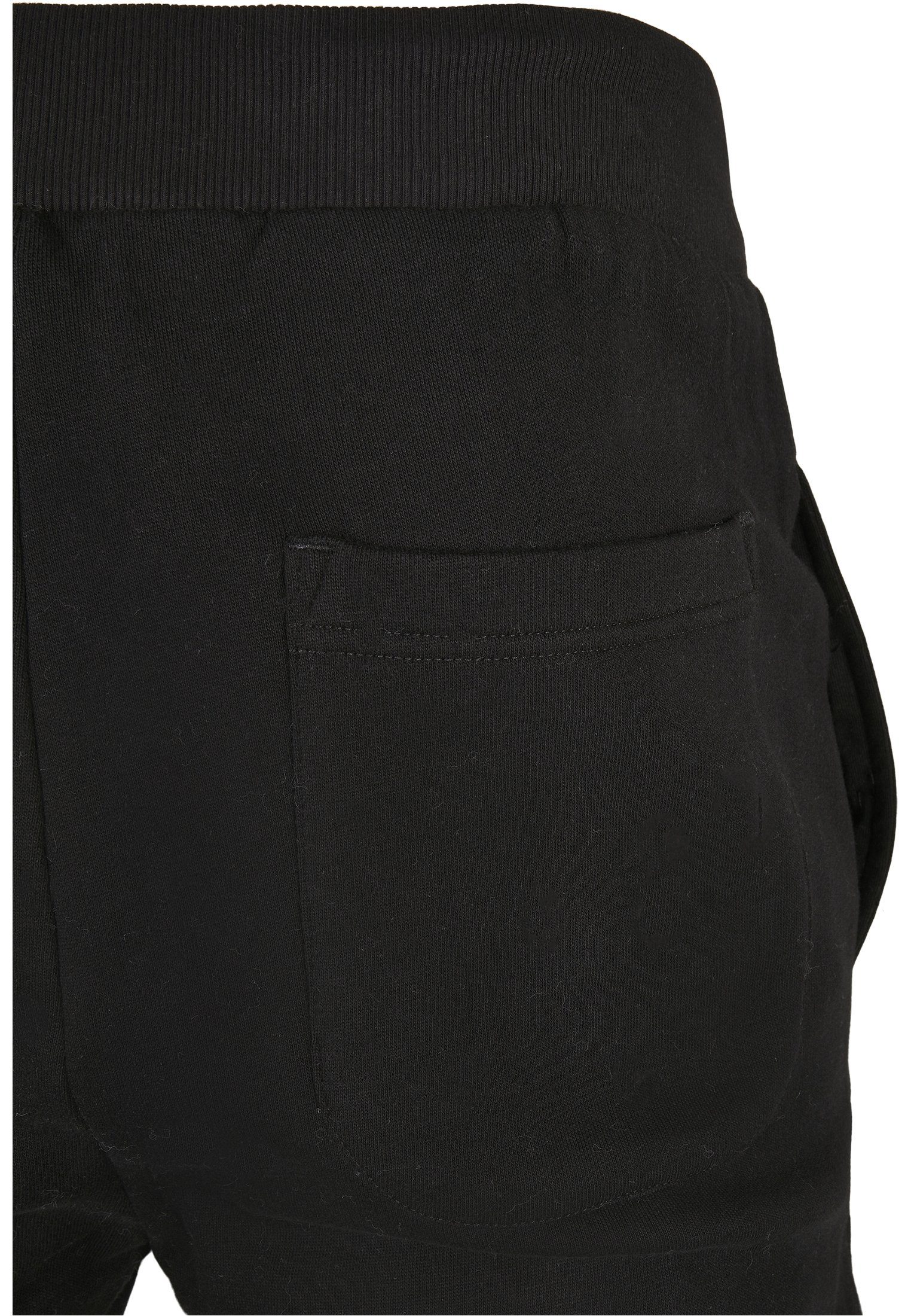 URBAN CLASSICS Basic Stoffhose black (1-tlg) Organic Boys Sweatpants Kids