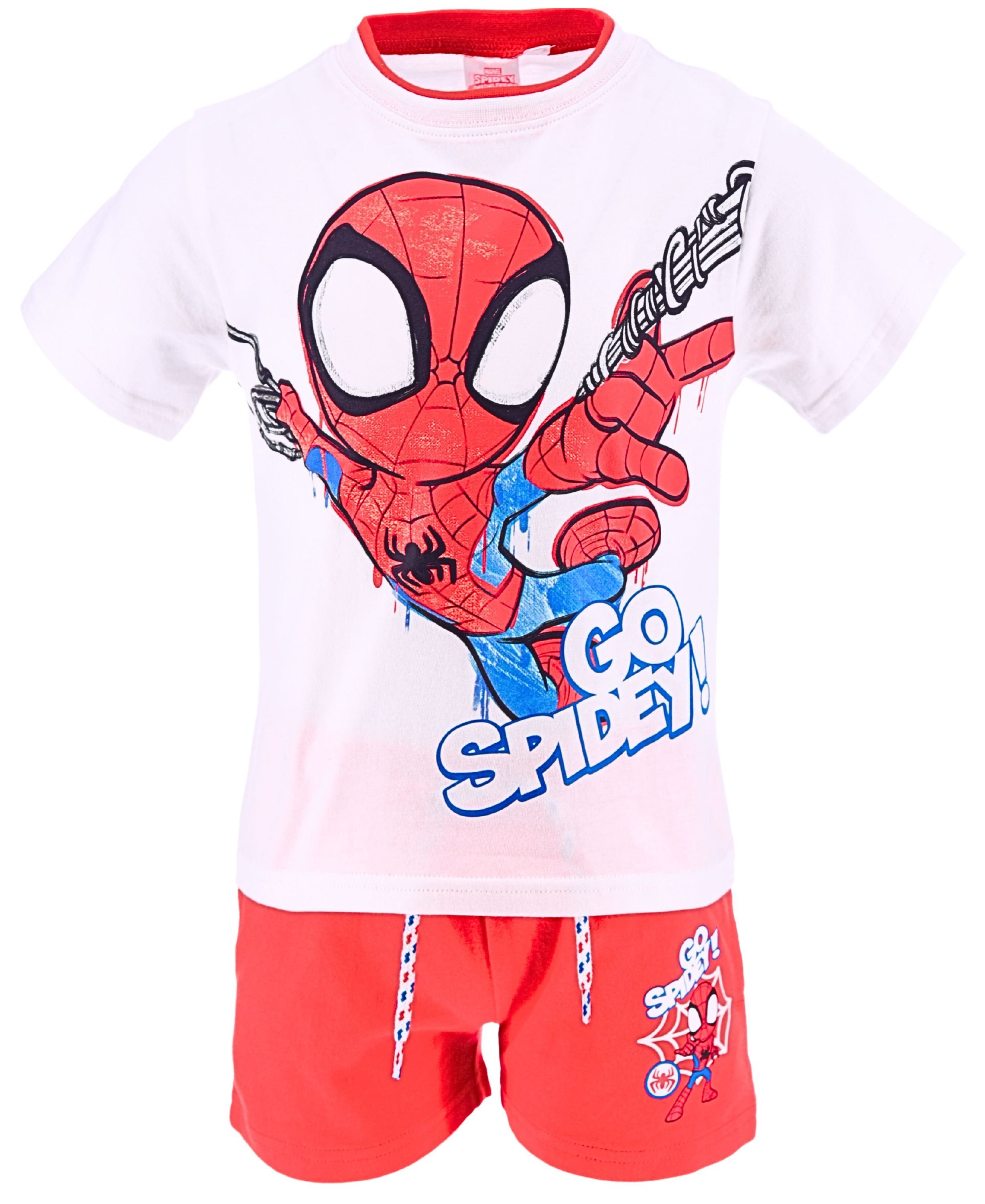 Spiderman T-Shirt & Шорты Spidey (2-tlg) Jungen Sommeroutfit Gr. 92 - 110 cm