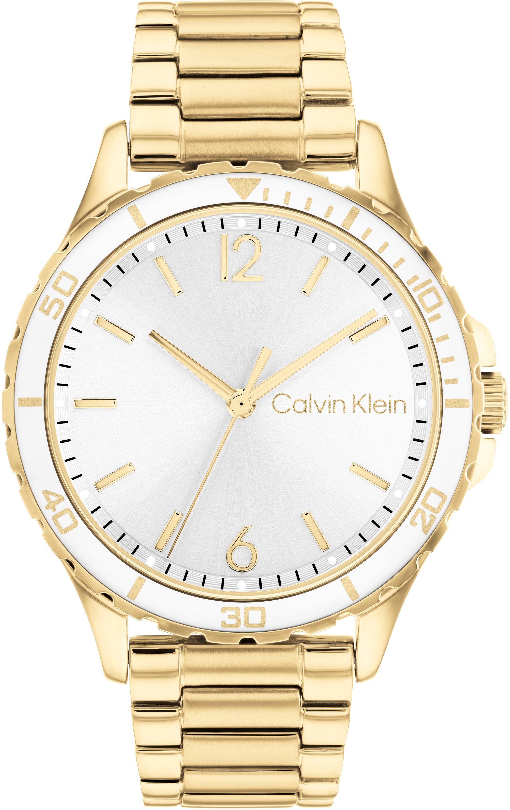 Calvin Klein Quarzuhr SPORT FOR HER, 25200099, Armbanduhr, Damenuhr, Mineralglas, IP-Beschichtung