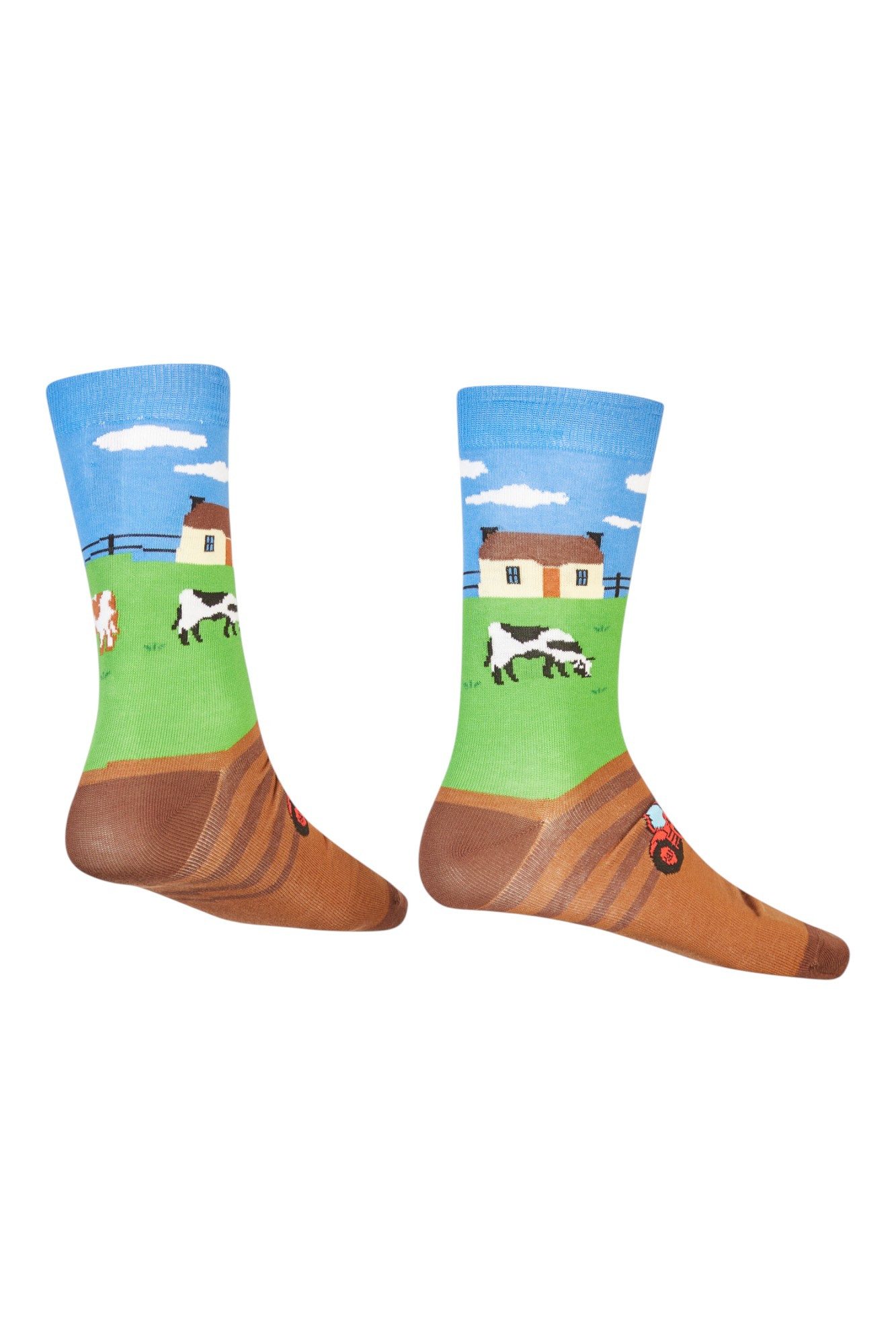 AbgeStrumpft Freizeitsocken AbgeStrumpft Traktor Socken (1 Paar, 1-Paar, 1 Paar) lustiges Design