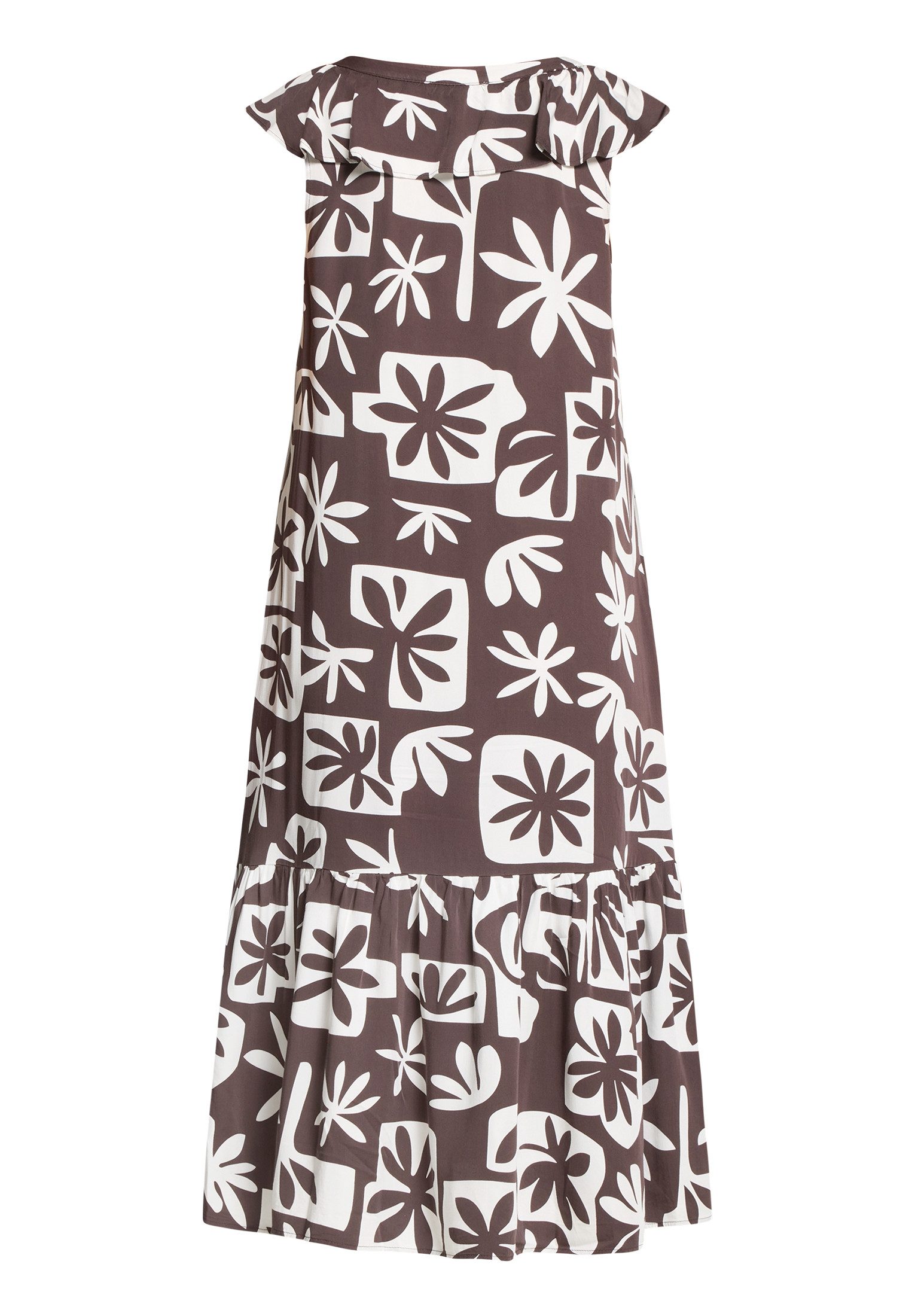 Cartoon Druckkleid Damen mit Flügelärmeln