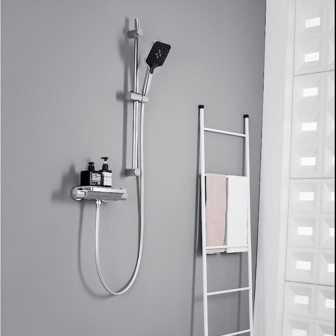 Lonheo Max Duschsystem Brausegarnitur mit Duschablage günstig online kaufen