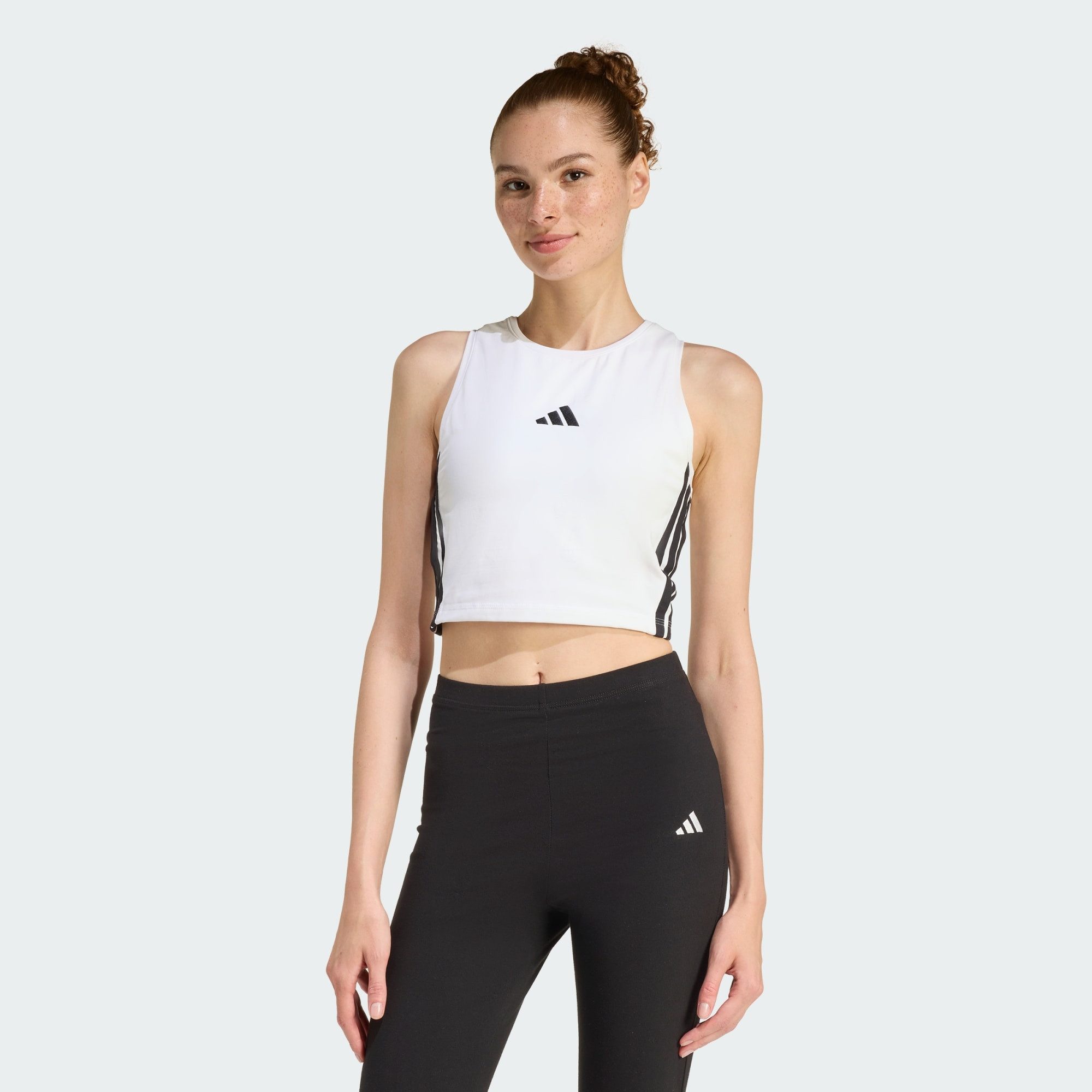 Tanktop ESSENTIALS 3-STREIFEN GEPOLSTERTES TANKTOP