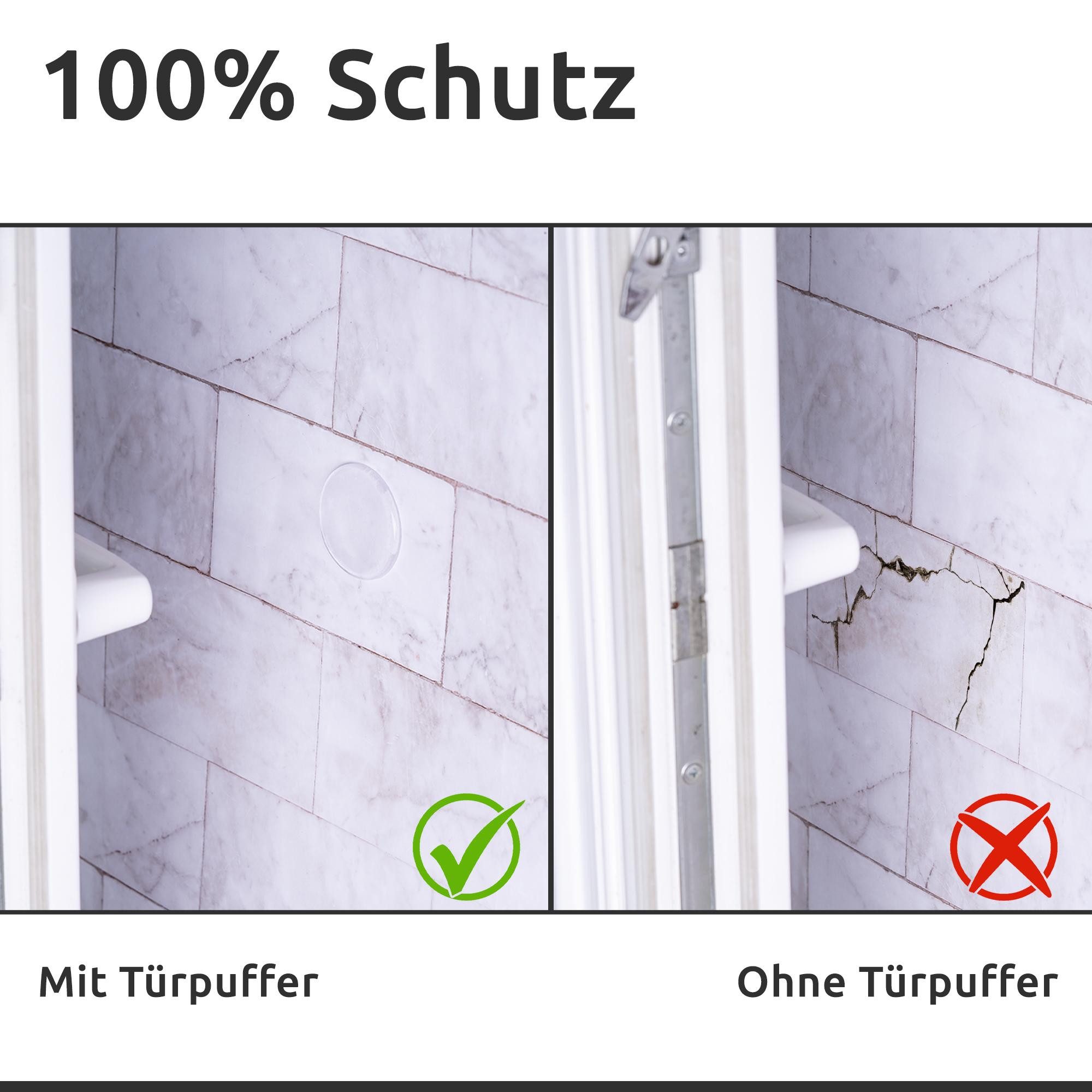 ECENCE Wandtürstopper 6x Türpuffer Türstopper selbstklebend 50mm (6 St)