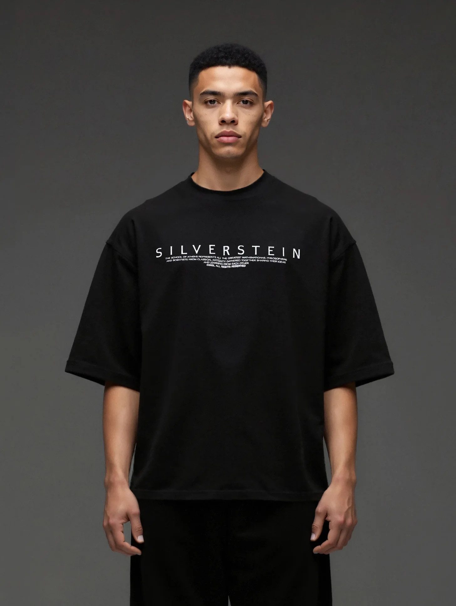SILVERSTEIN OFFICIAL T-Shirt Black "School Oversize" Unisex Schwarz Oversize T-Shirt SV-204 (1-tlg., 1x T-Shirt)