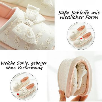 Daisred Hausschuhe für Schwangere Weiche Baumwolle Spezialschuh Slipper