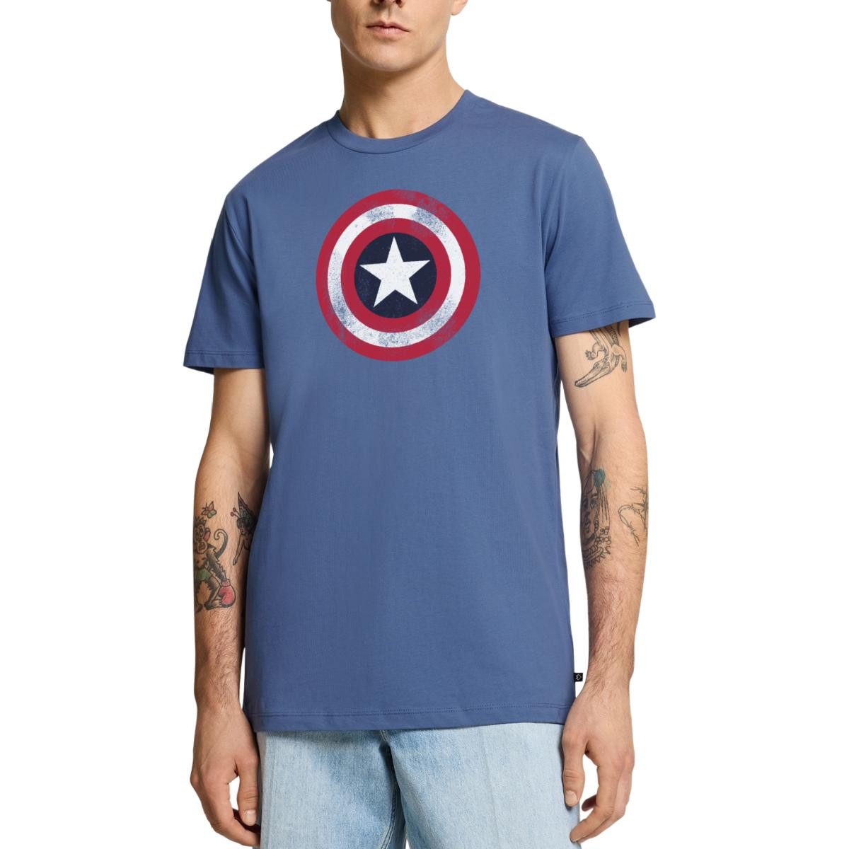 T-Shirt Avengers Captain America Emblem Männer Premium T-Shirt