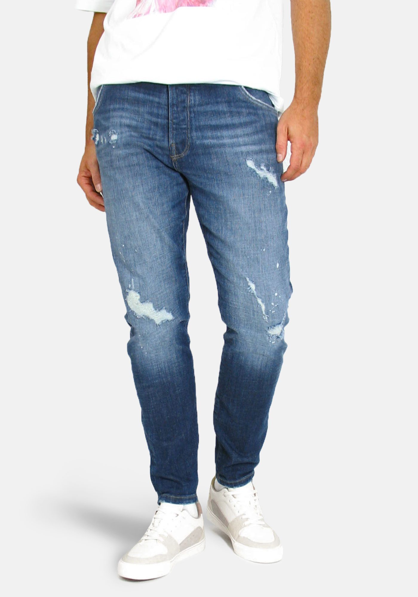 Goldgarn 5-Pocket-Jeans Herren NECKARAU - Skinny Cropped