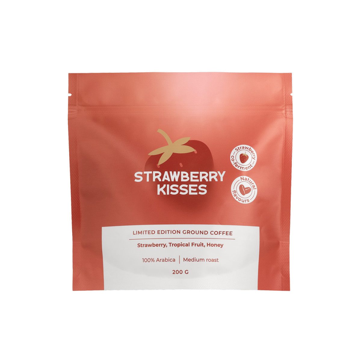 Coffee Friend Kaffee Limited Edition gemahlener Kaffee Strawberry Kisses (Erdbeer-Koferment