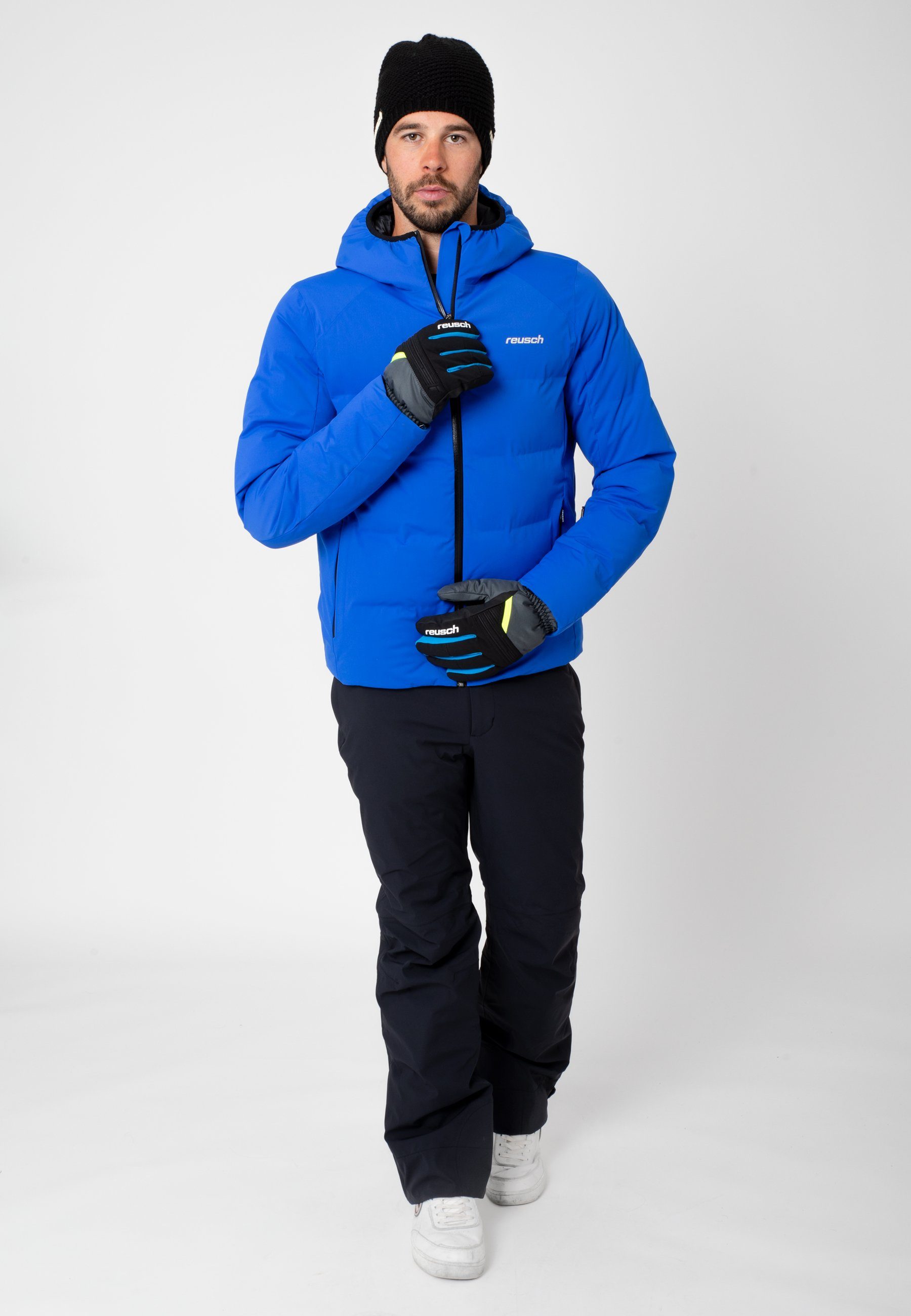 Baldo R-TEX Reusch Skihandschuhe XT grau-gelb wasserdicht warm und