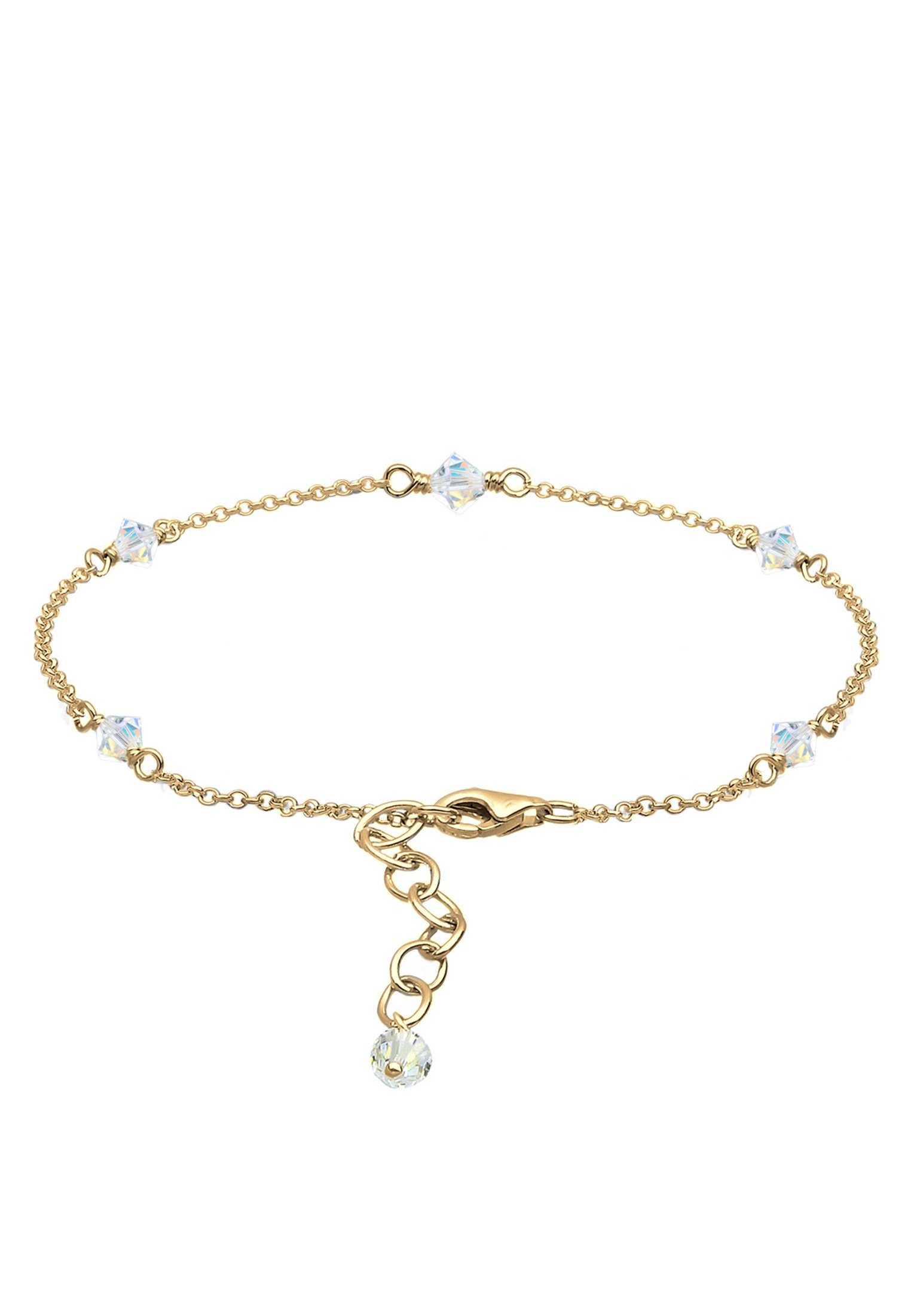 Elli Fußkette Sommer 925 Silber, mit Kristallen von Swarovski® günstig online kaufen