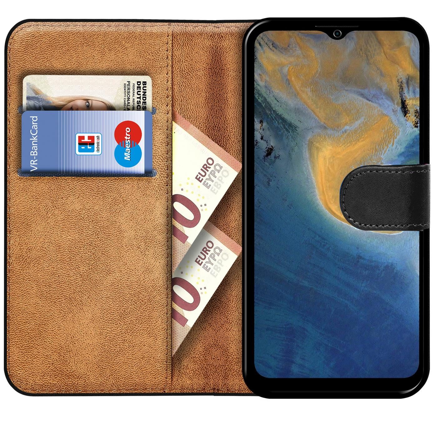 CoolGadget Handyhülle Wallet Klapp Tasche Book Case für ZTE Blade A71 6,6 Zoll, Hülle Klapphülle Flip Cover Etui Schutzhülle