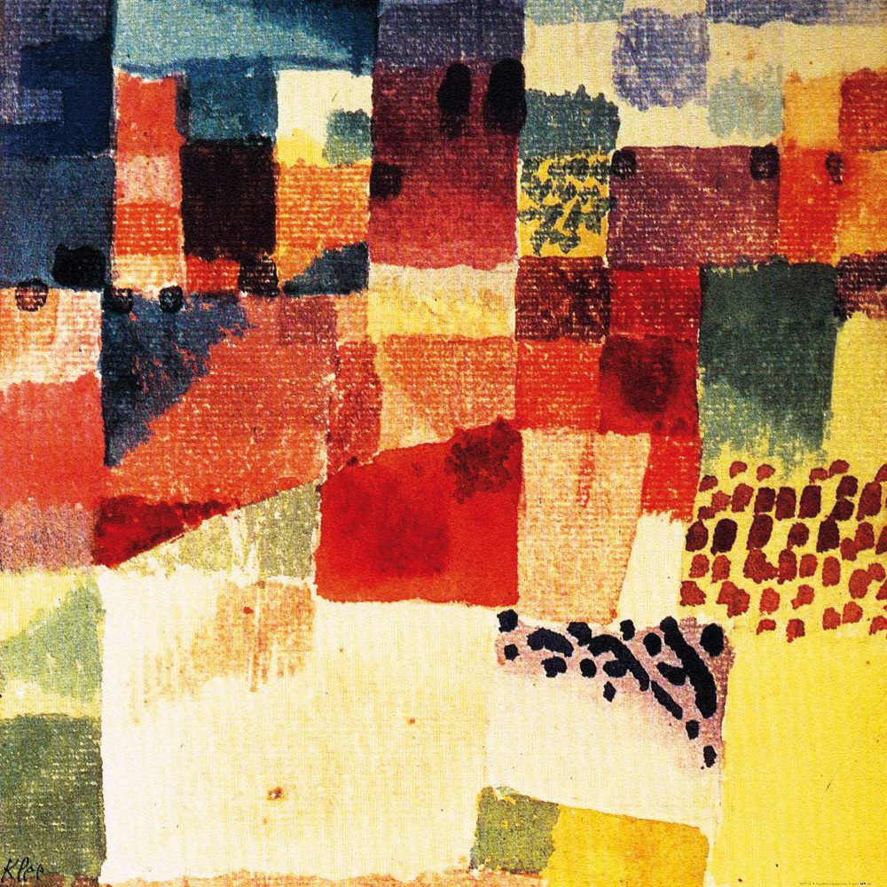 1art1 Poster Paul Klee Kunstdruck Bild - Motiv Aus Hammamet, 1914 (70 x 70 cm)