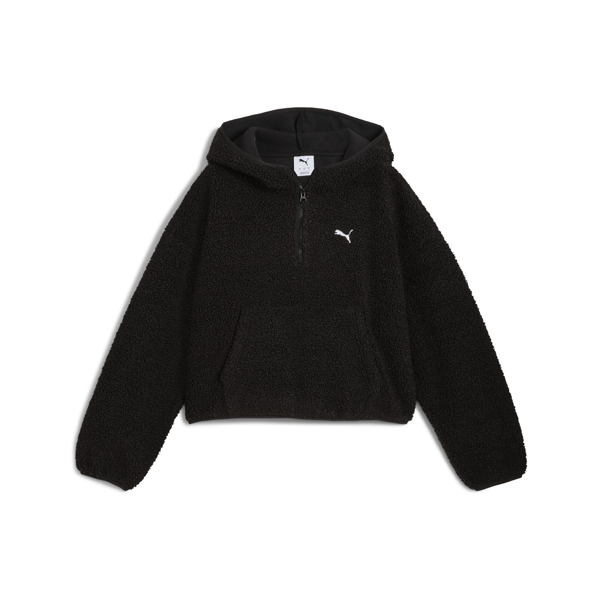 PUMA Hoodie Wardrobe Essentials Oversized Polarfleece Hoodie Damen