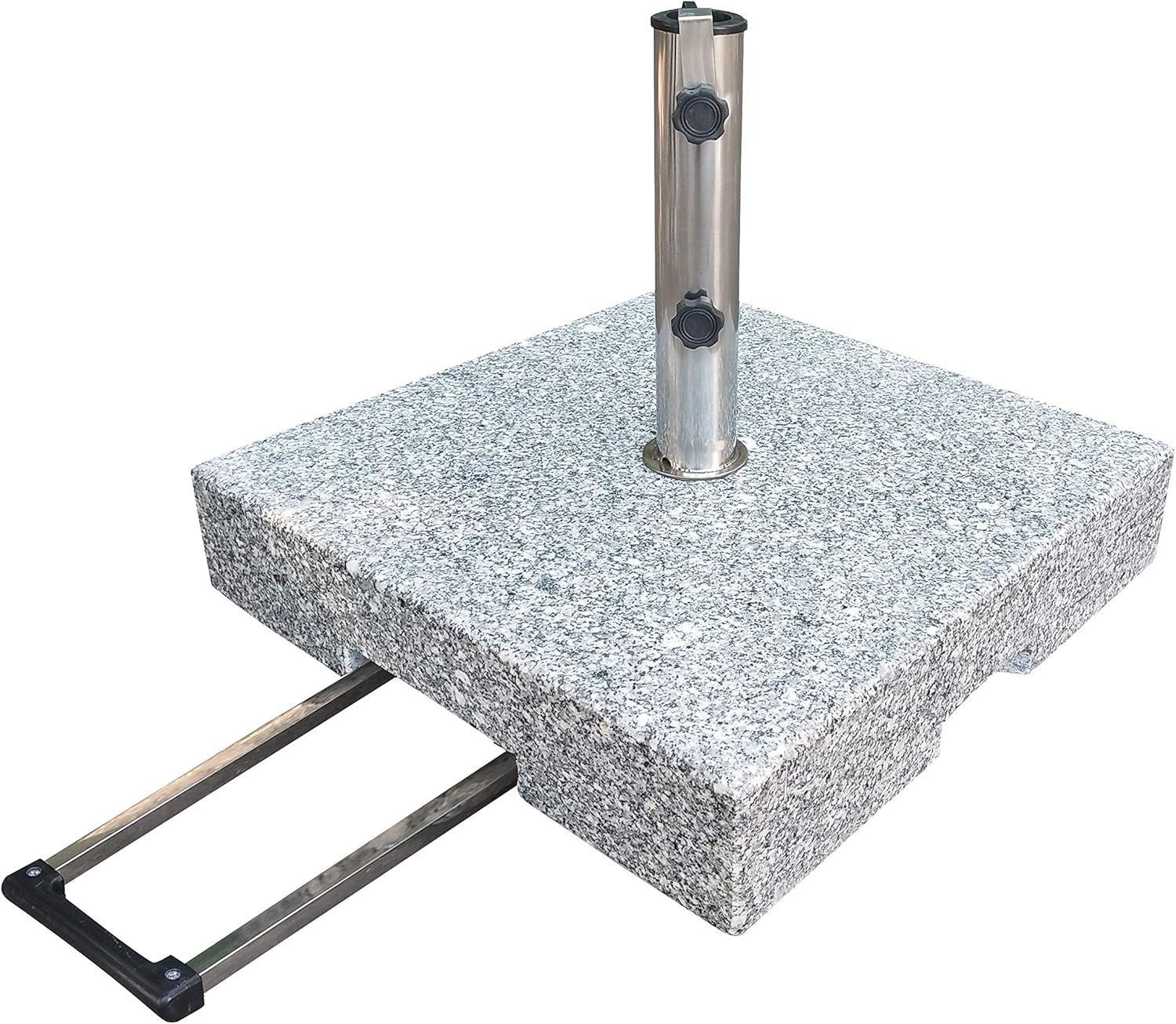 Gardissimo Schirmhalter 70 kg Granit Edelstahl Sonnenschirmständer Robusto, 1 tlg., Komplett-Set – Bild 4 von 5