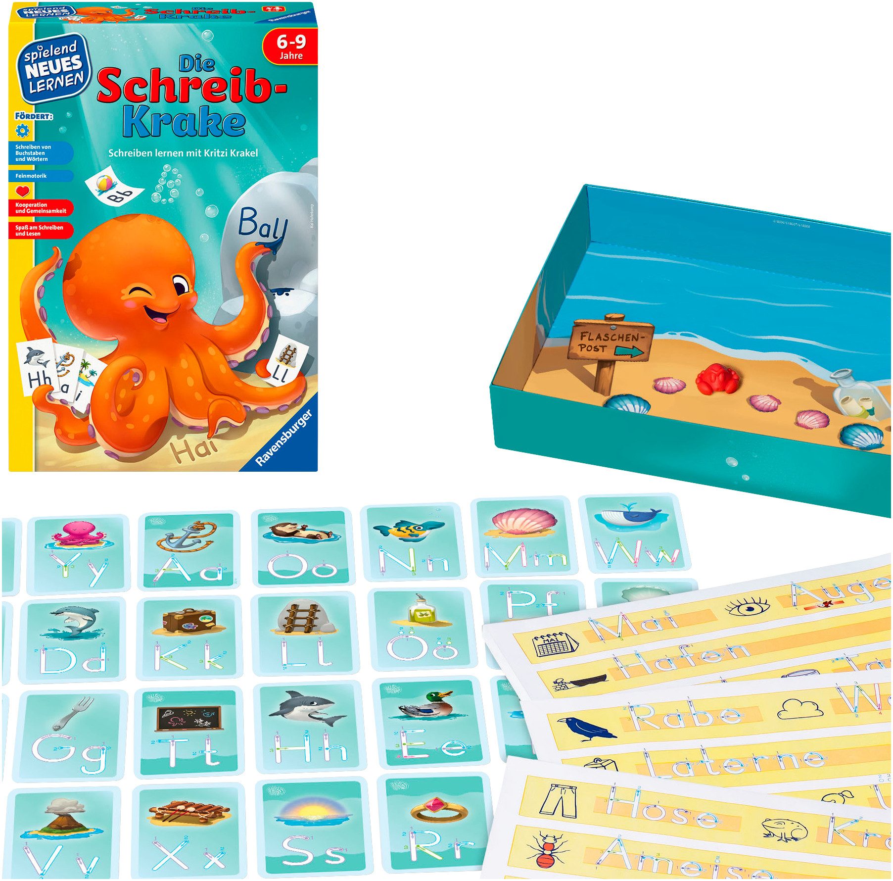 Ravensburger Spiel Die Schreib-Krake, Lernspiel, Made in Europe
