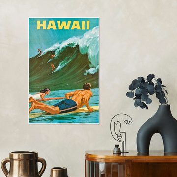Posterlounge Poster Chas Allen, Hawaii, Vintage Illustration