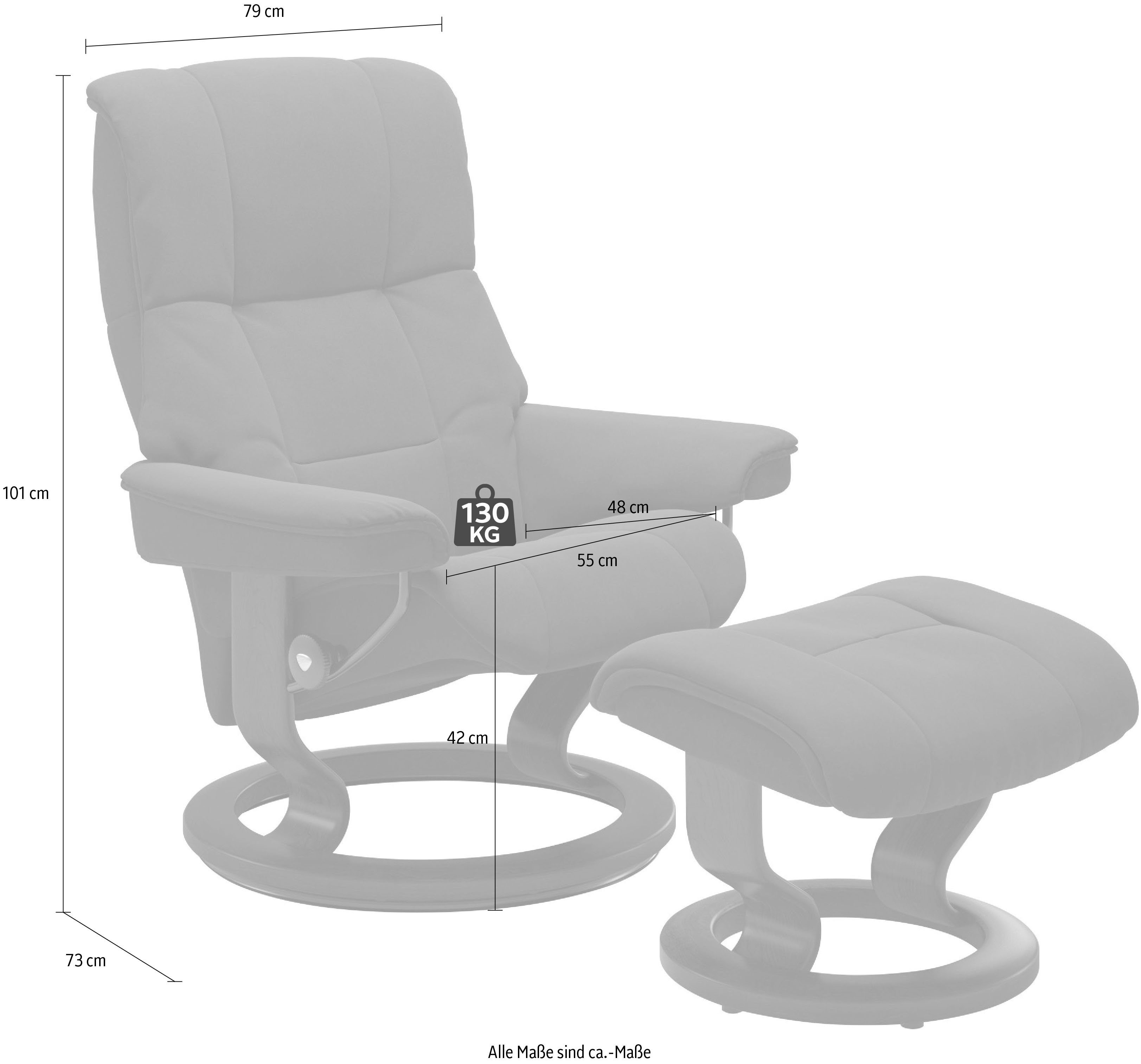 Stressless® Relaxsessel Mayfair, mit Signature Base, Größe S, M & L, Gestell Schwarz