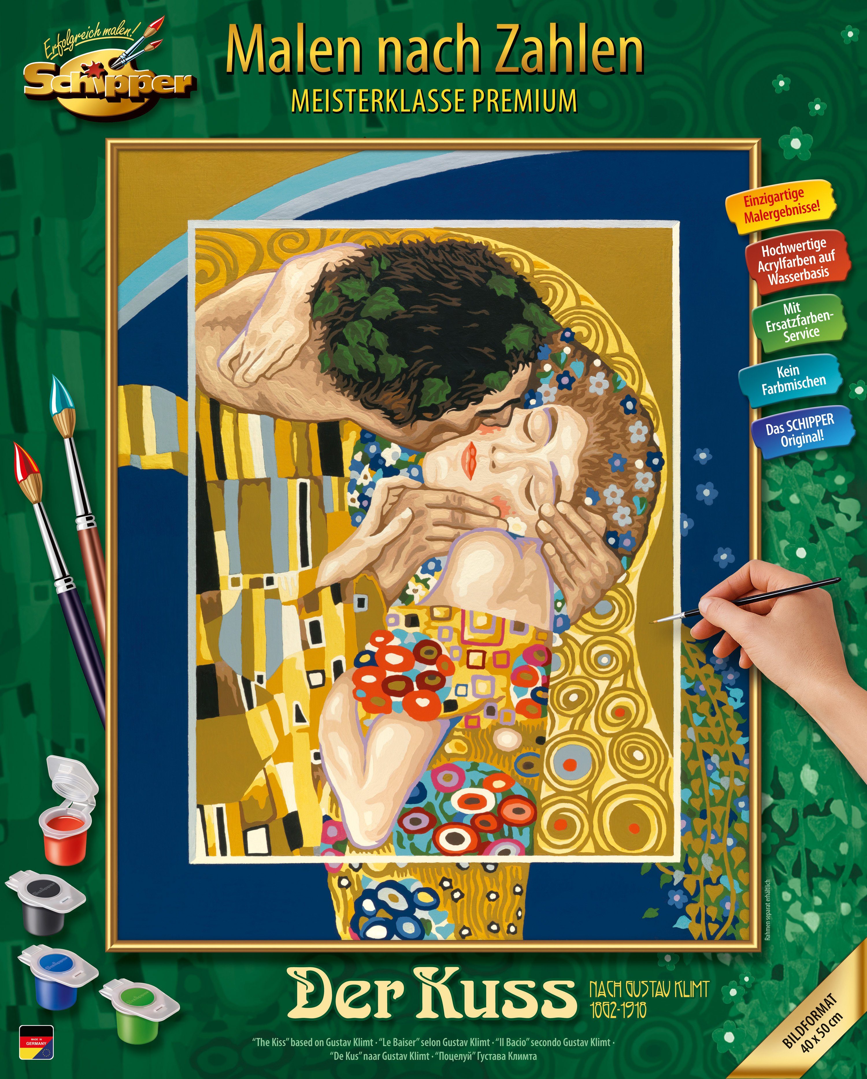 Schipper Раскрась по номерам Meisterklasse Premium - Der Kuss nach Gustav Klimt (1862 - 1918), Made in Germany