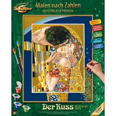 Schipper Malen nach Zahlen Meisterklasse Premium - Der Kuss nach Gustav Klimt (1862 - 1918), Made in Germany