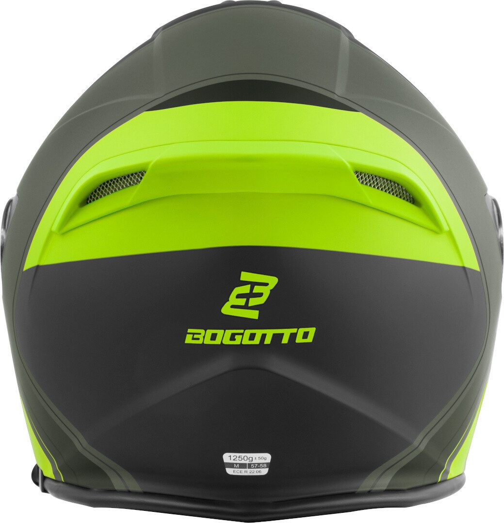 Bogotto Motorradhelm H586 City-B Jethelm, herausnehmbares Innenfutter,integriertes Sonnenvisier