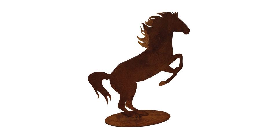 BADEKO Gartenfigur Badeko Hengst 80 x 60 cm rostbraun