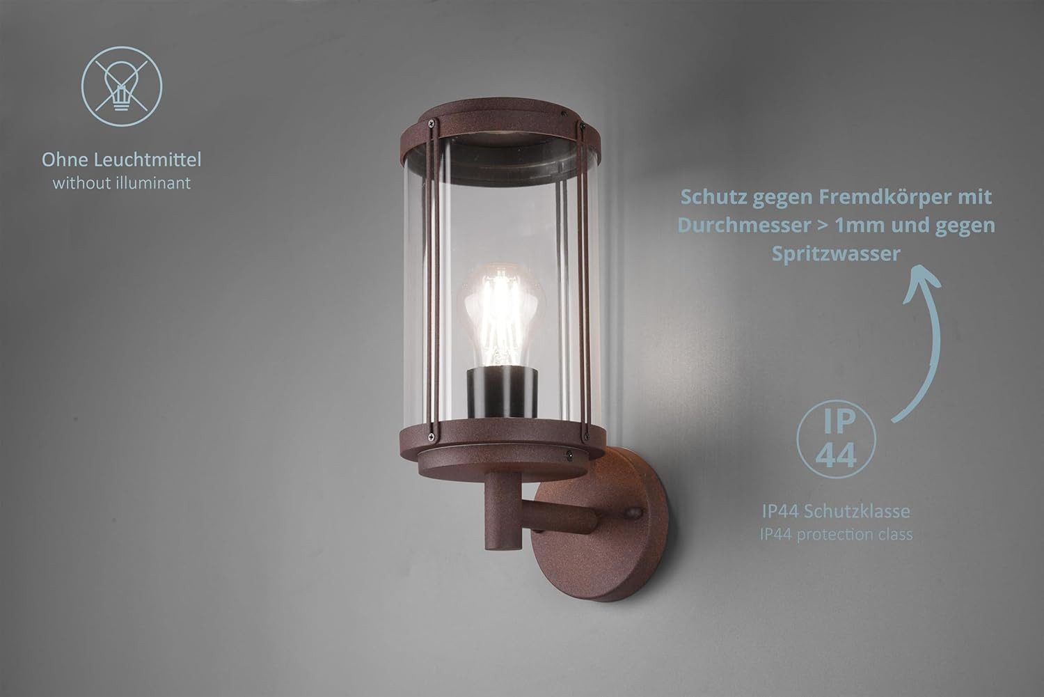 lightling Außen-Wandleuchte Tanja, ohne Leuchtmittel, IP44 Outdoor, Außenla günstig online kaufen