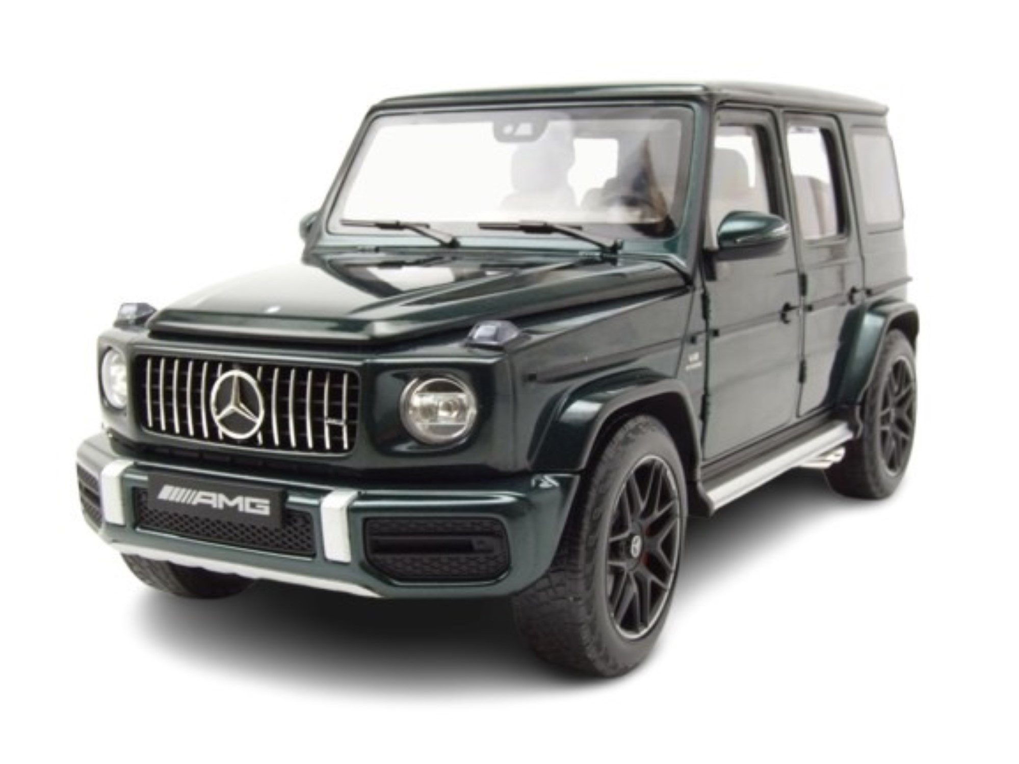 Minichamps Modellauto Mercedes AMG G63 G-Klasse 2018 grün metallic, Maßstab 1:18