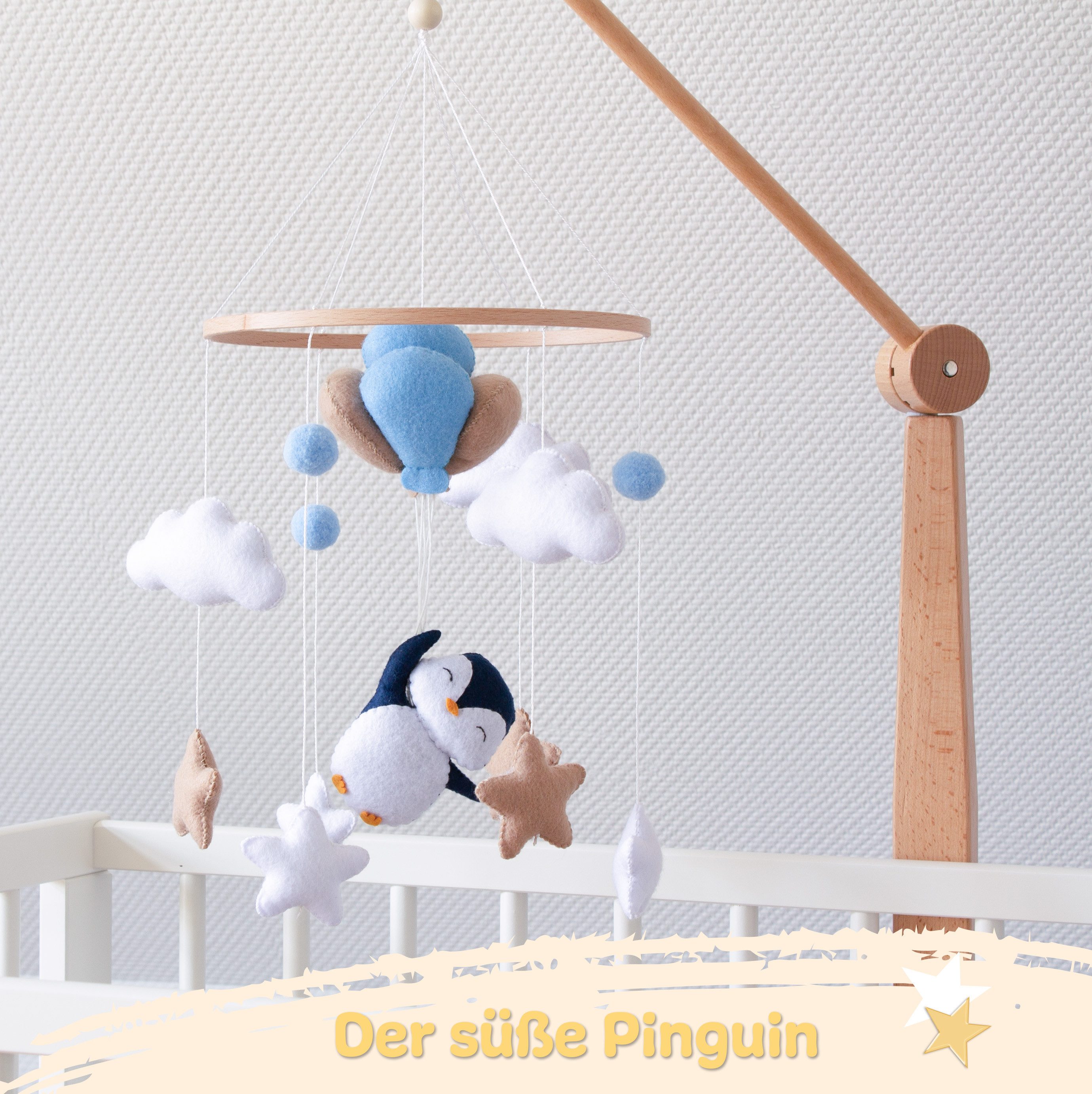 Babykajo Mobile, (1-tlg., Baby Mobile), Baby mobiles mit süßen Tierchen Designs