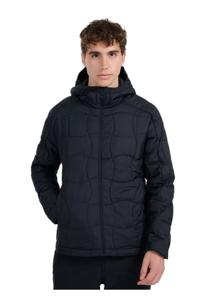 4F Winterjacke Winter-Wanderjacke M0780 (warm, mit Kapuze) schwarz Herren
