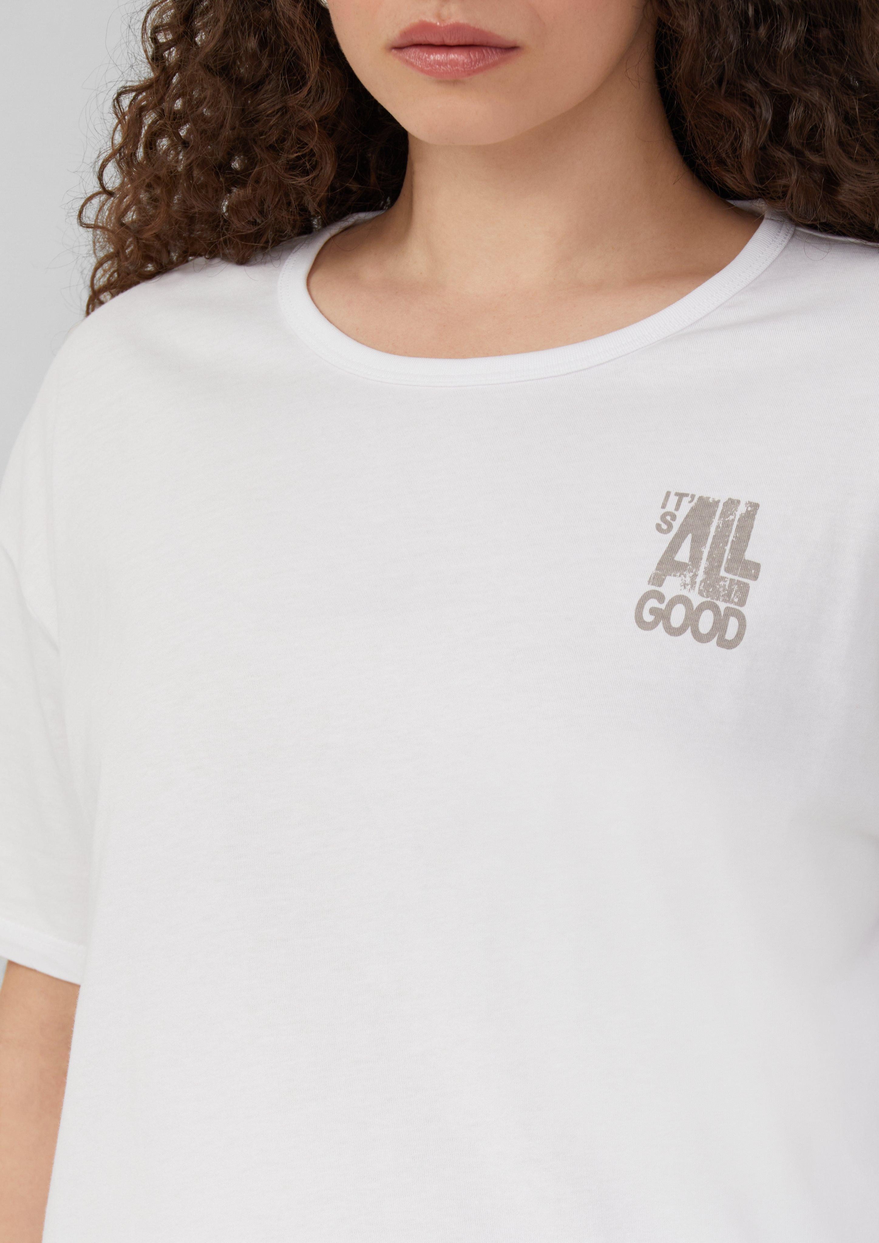 QS Kurzarmshirt Boyfriend-Shirt mit Front- und günstig online kaufen