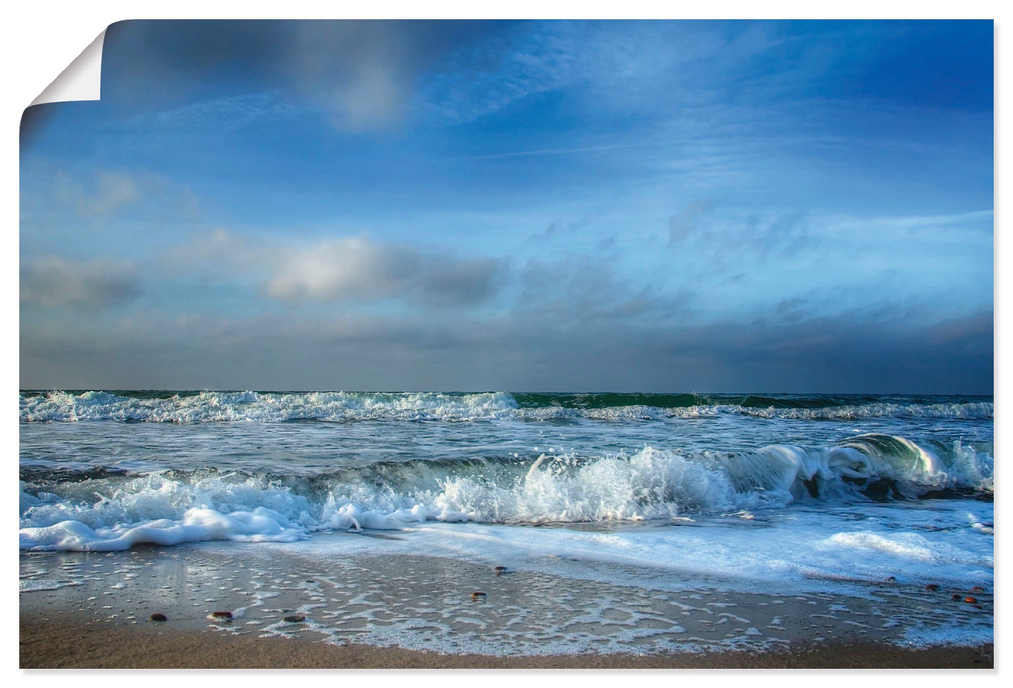 Artland Wandbild Ostsee, Strand (1 St), als Leinwandbild, Плакат in verschied. Größen