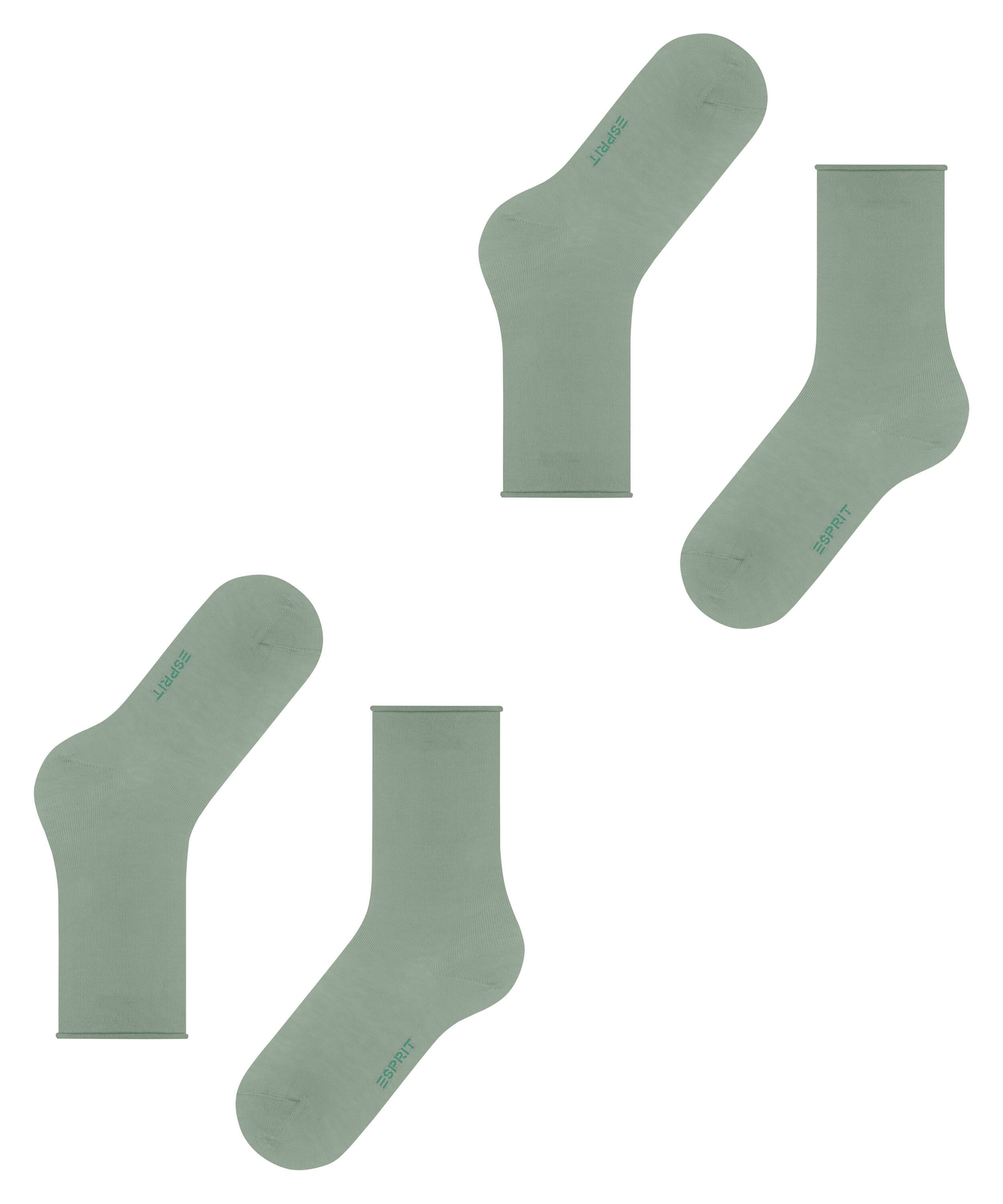 Esprit Socken Basic Pure 2-Pack Socken mit hohem Baumwollanteil (2-Paar) mit hohem Baumwollanteil