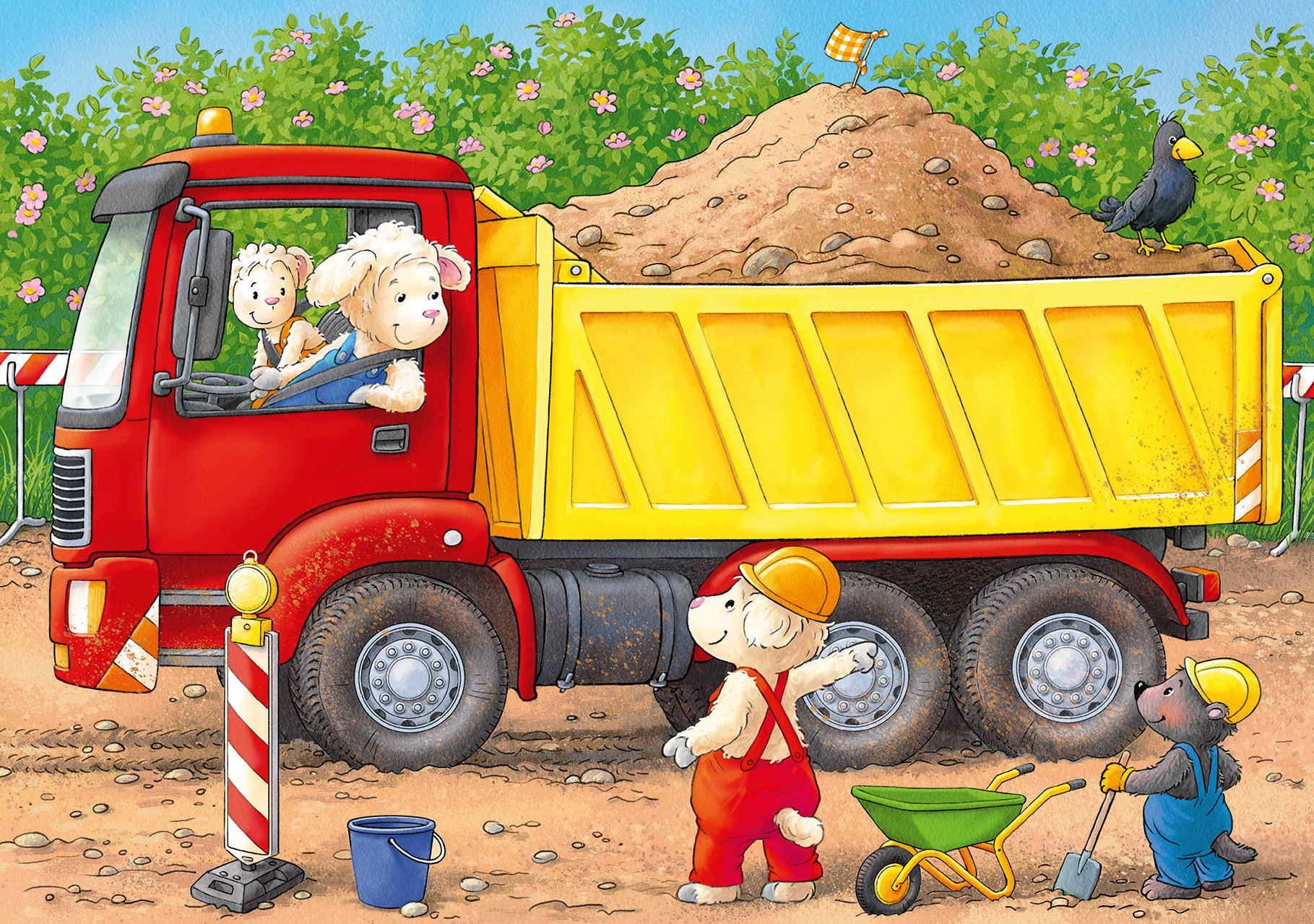 Ravensburger Puzzle 2, 4, 6, 8 Teile Kinder Puzzle my first Tiere auf Baust günstig online kaufen