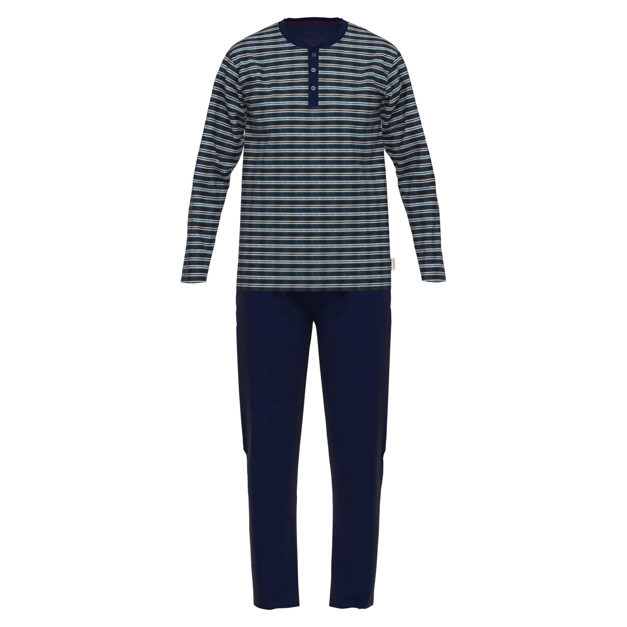 Pyjama Herren Pyjama Baumwolle