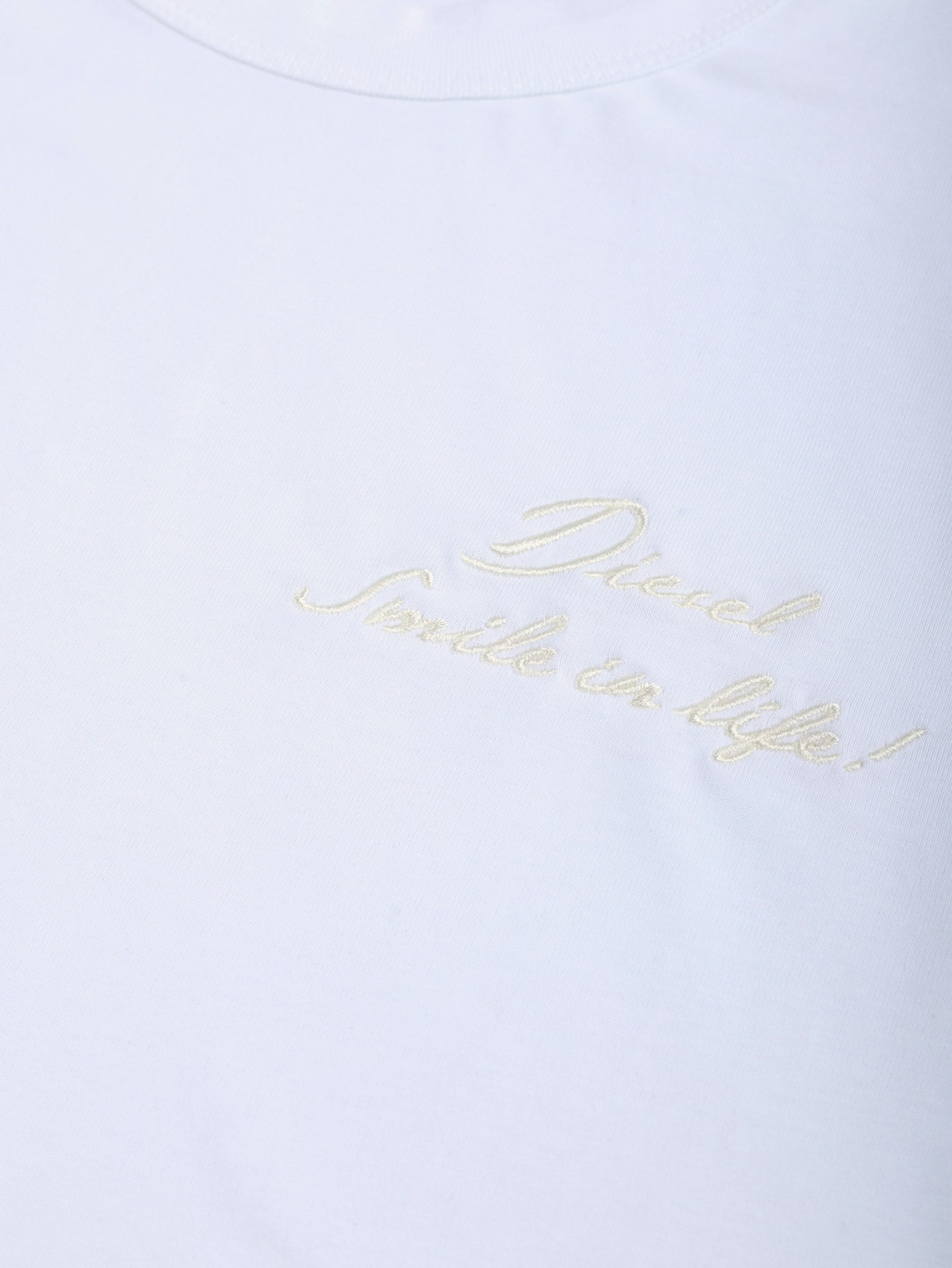 Diesel Rundhalsshirt Loose Fit Relaxed Logo Shirt - T-WASH-SMILE