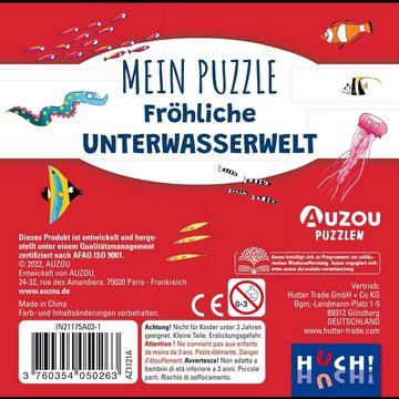 HUCH & friends Puzzle Auzou Mein Puzzle - Fröhliche Unterwasserwelt, Puzzleteile