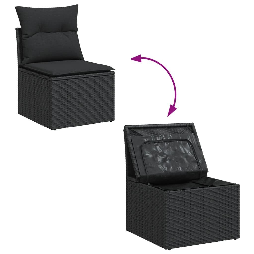 vidaXL Gartenlounge-Set 5-tlg. Garten-Sofagarnitur mit Kissen günstig online kaufen