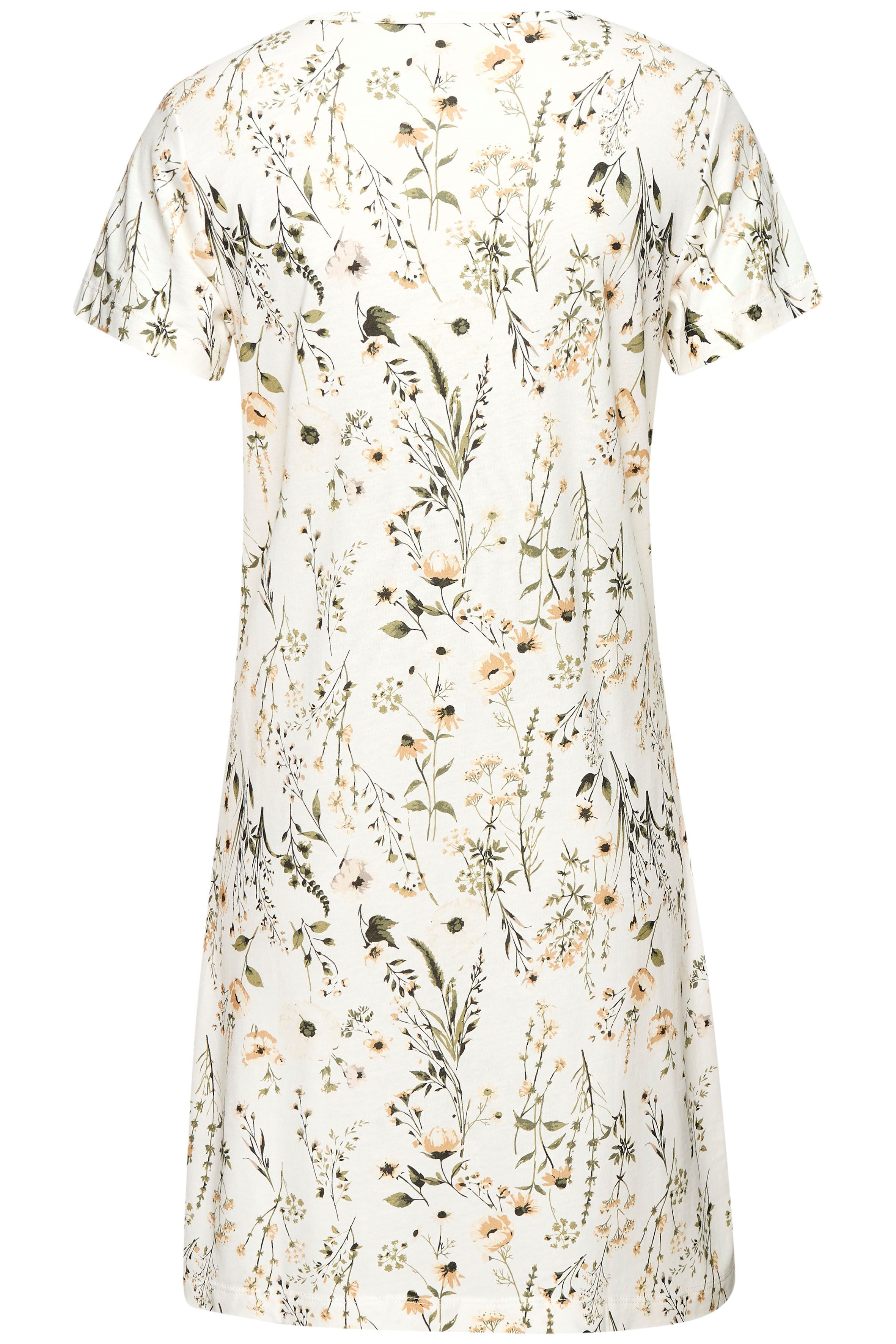 LASCANA Nachthemd (1-teilig) mit schönem Blumenprint und Knopfleiste