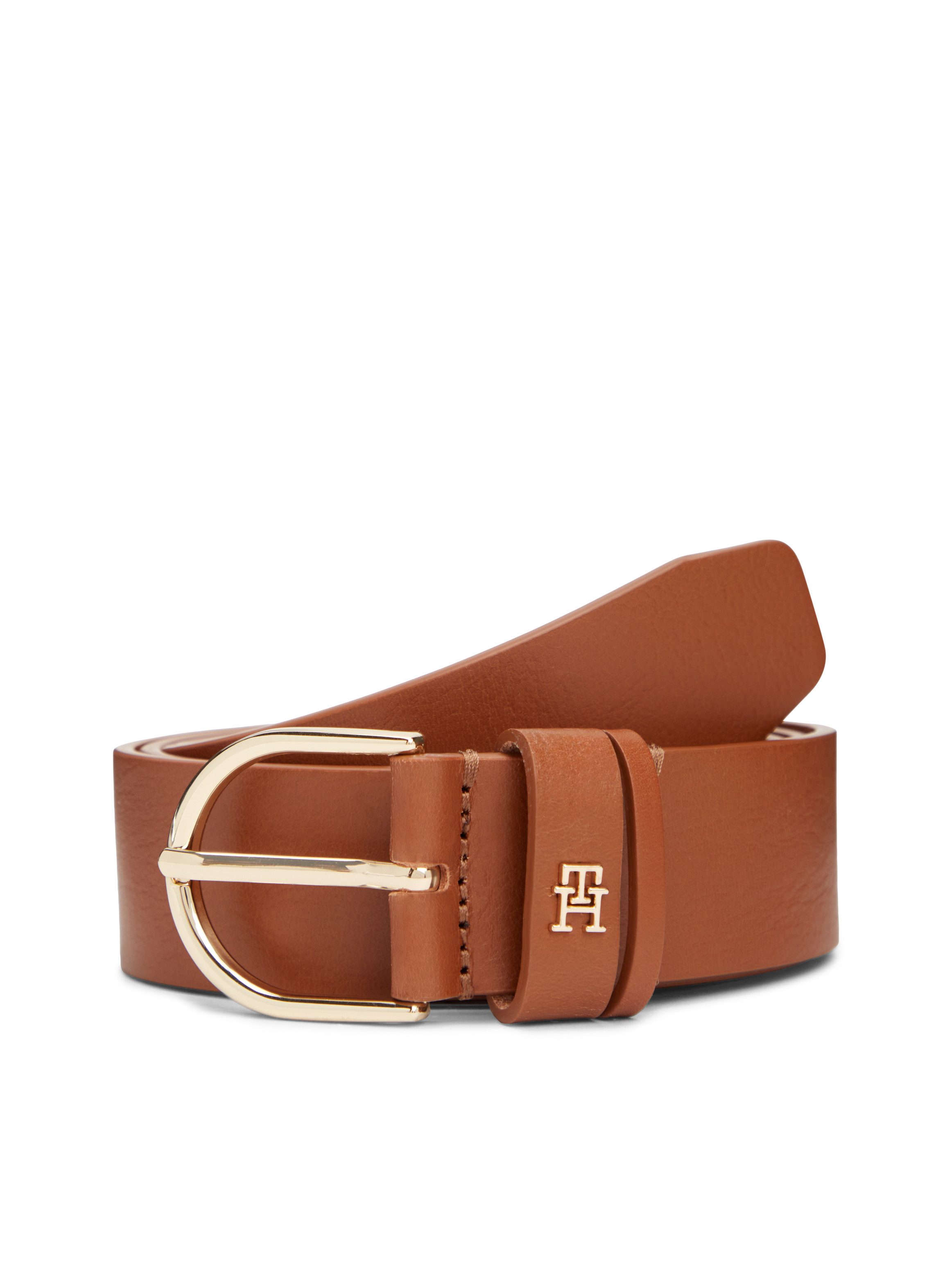 Tommy Hilfiger Ledergürtel ESSENTIAL EFFORTLESS 3,5 cm breit Damengürtel, 3,5 cm breit, casual und Jeans, ovale Einfachdornschließe