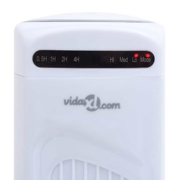 vidaXL Tischventilator Turmventilator mit Fernbedienung und Timer Φ24x80 cm Weiß