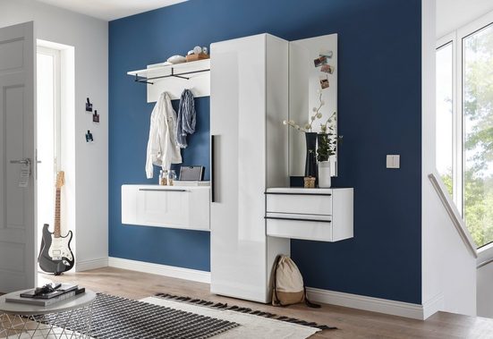 moebel-dich-auf Garderoben-Set »NEW VISION«, (Flur Garderoben Set weiß