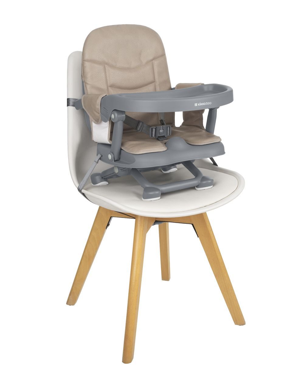 Kikkaboo Stuhl Kindersitzerhöhung Pappo, Booster, Tisch, klappbar, Sicherheitsgurt