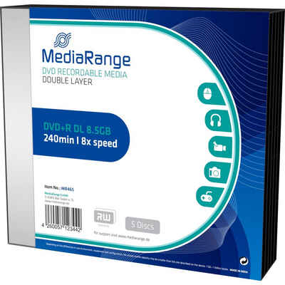 Mediarange DVD-Rohling DVD+R DL 8,5 GB