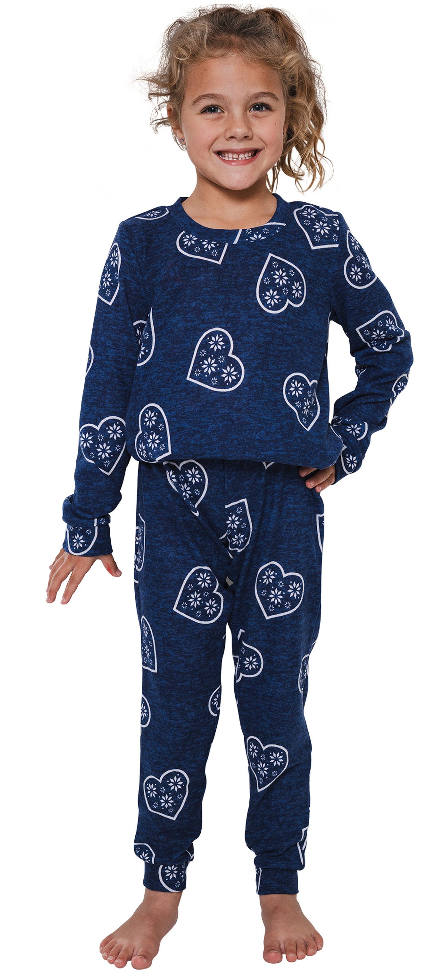 Rebelle Schlafanzug Modischer Mädchen Pyjama langer Arm (2 tlg) warme Qualität