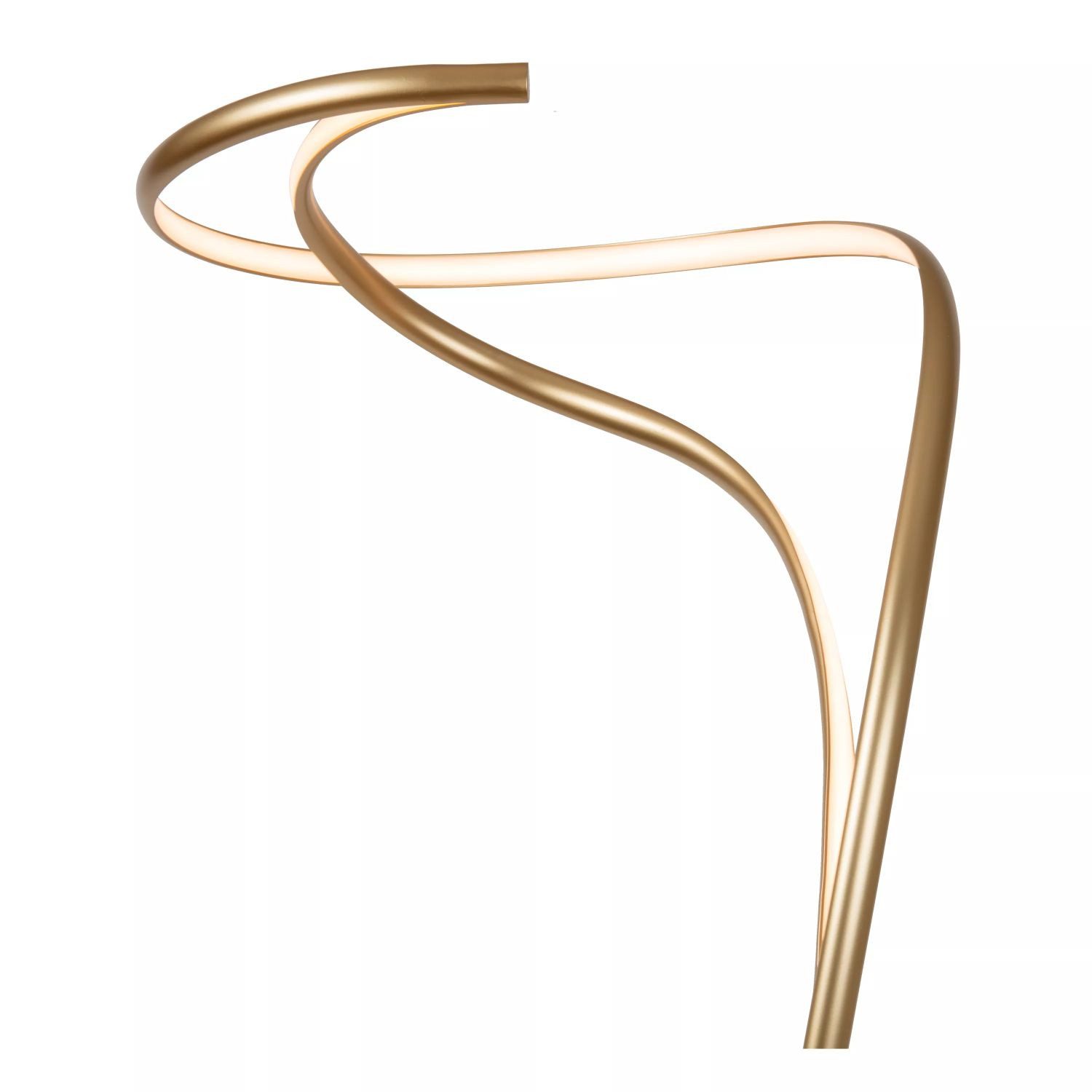 Licht-Erlebnisse Stehlampe HILUR, LED fest integriert, Warmweiß, LED mit Dimmer warmweißes Licht 2700 K 40-2000 lm 180 cm in Gold